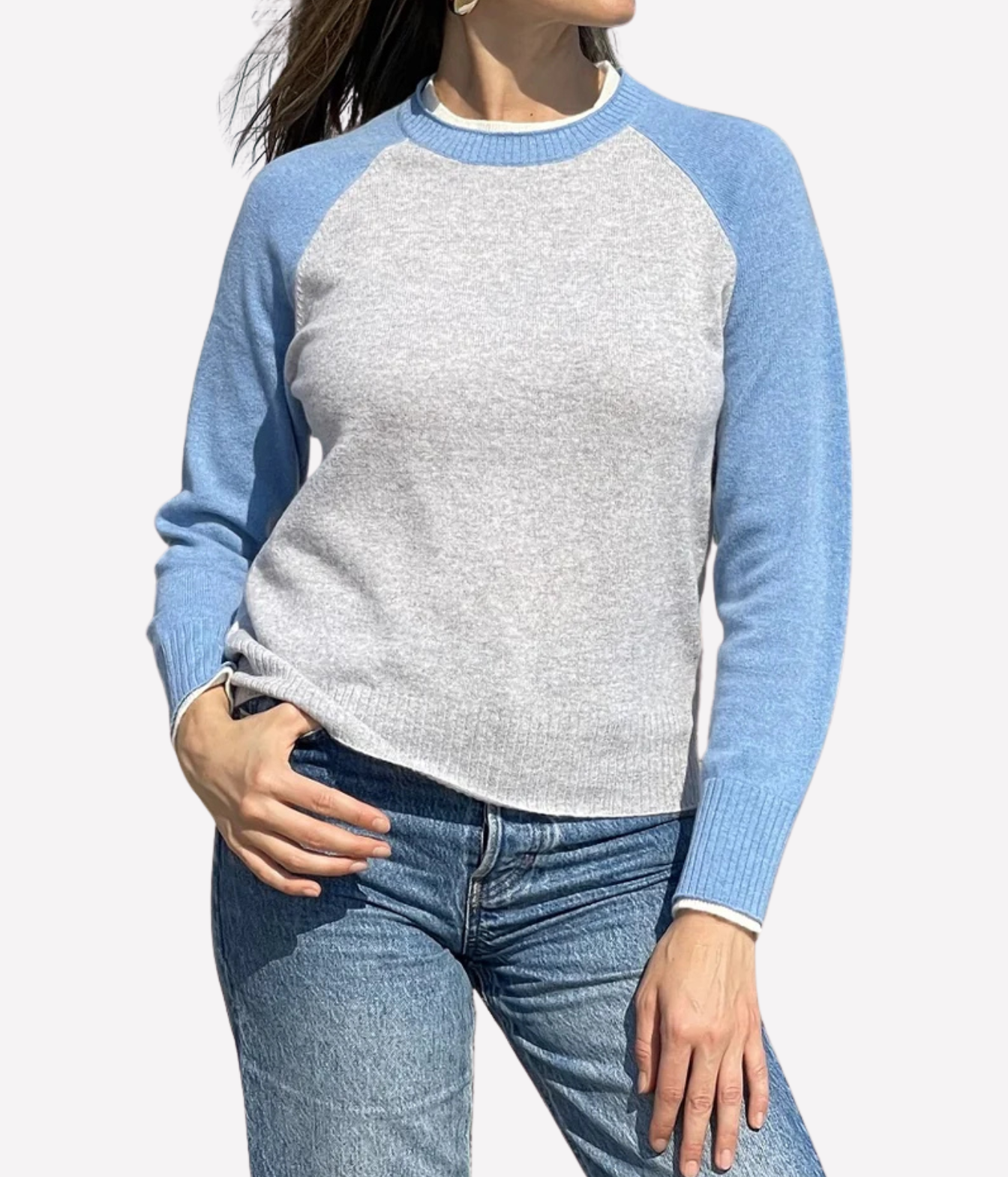 Proctor Baseball Tee in AZURE
