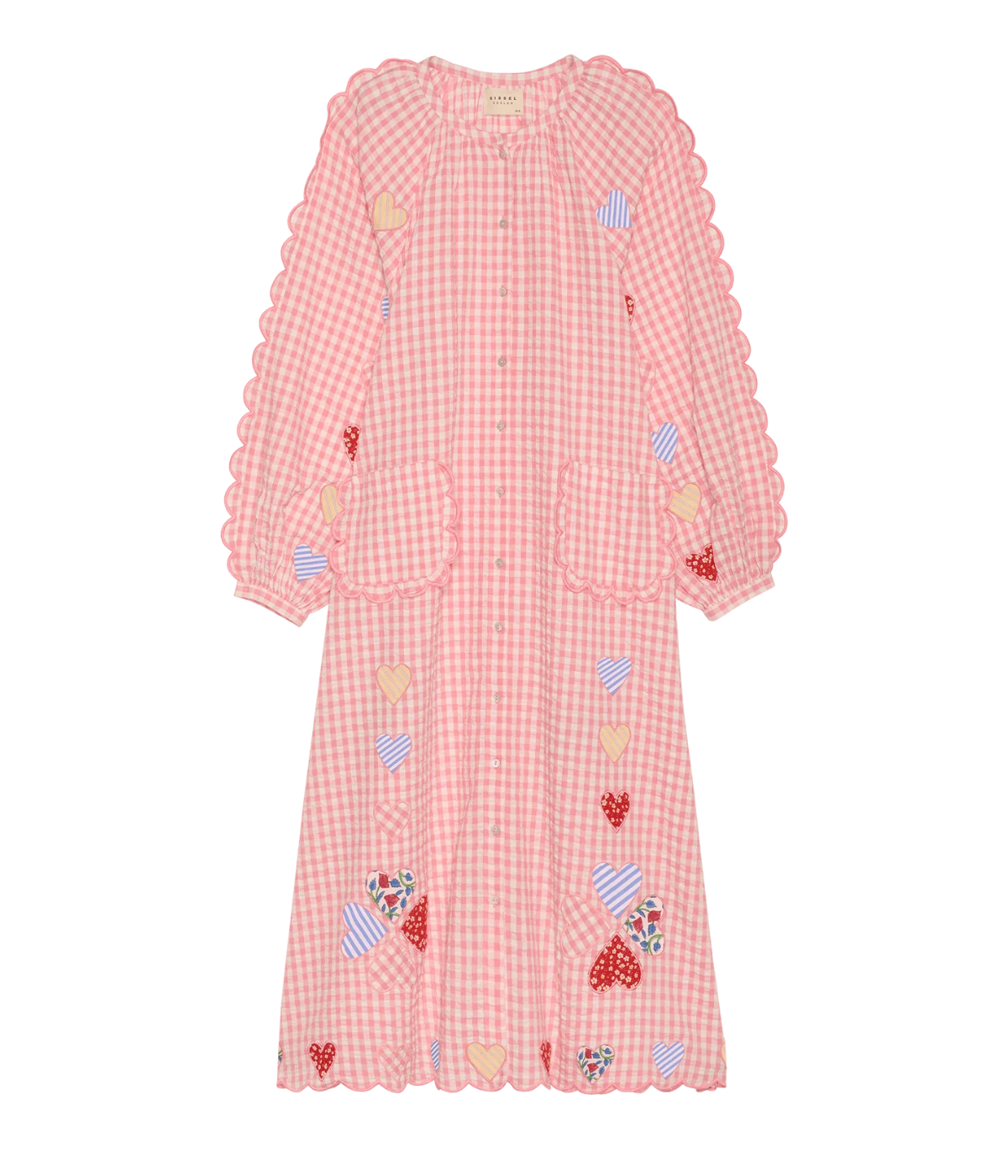 Kamal Dress In Pink Checks