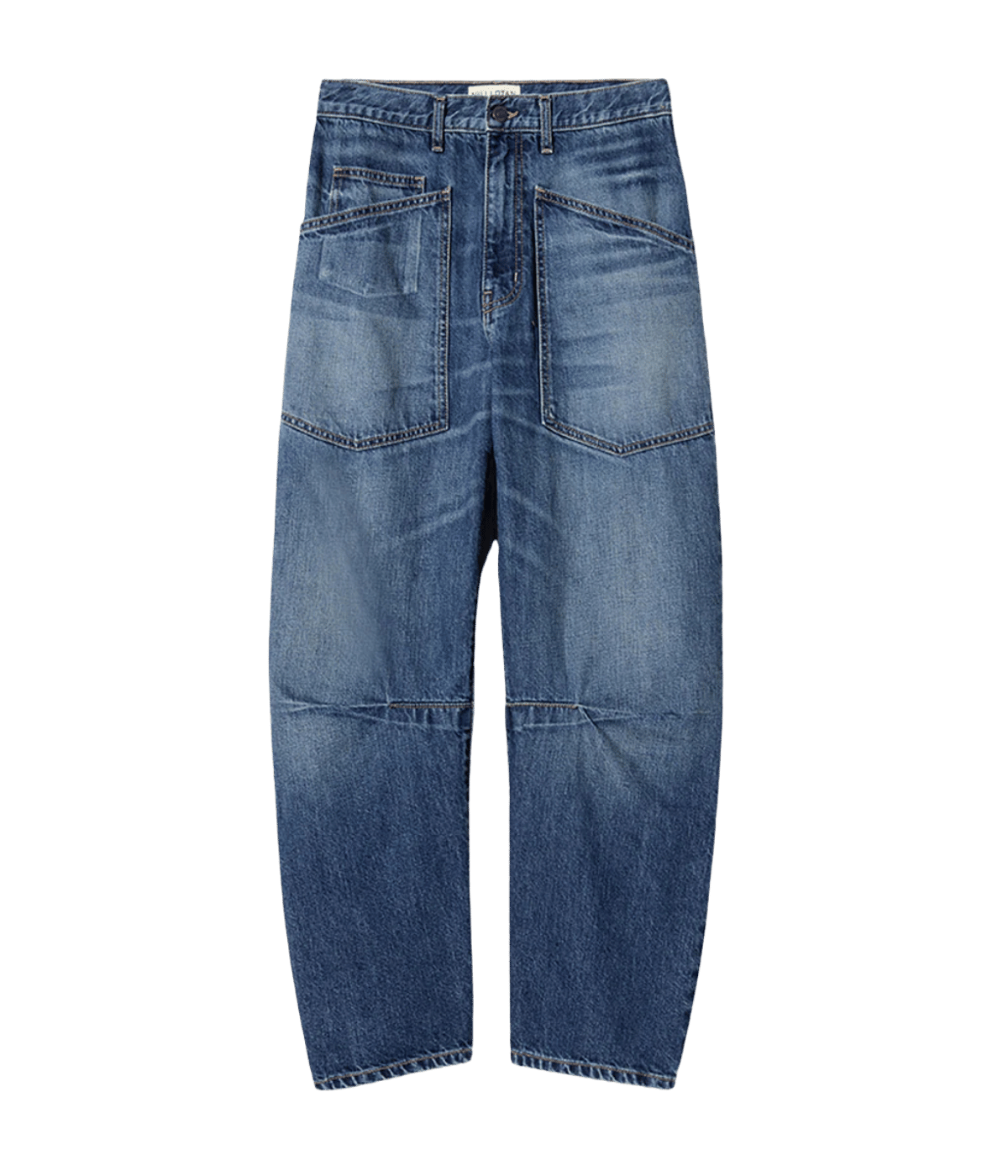 Blue jeans on a transparent background