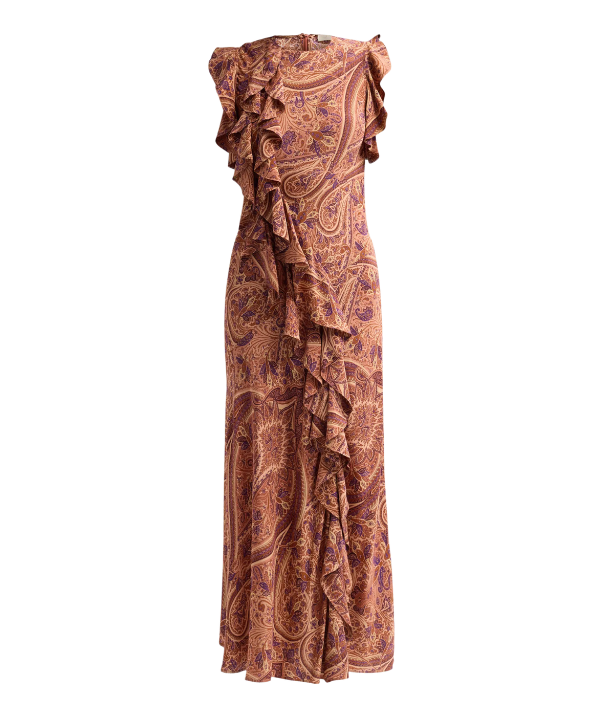 Ameline Silk Dress In Rosette