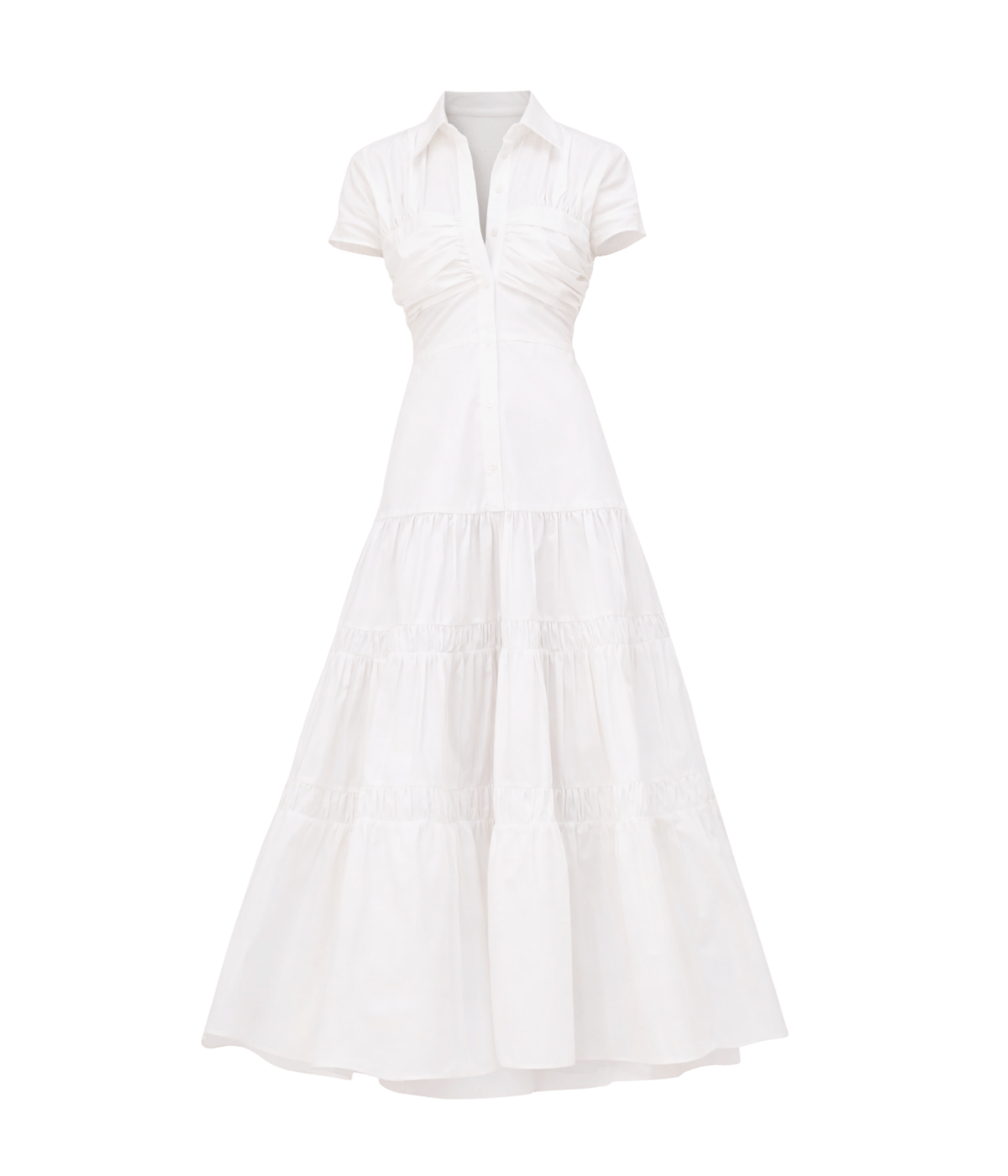 Carosini Dress in WHITE