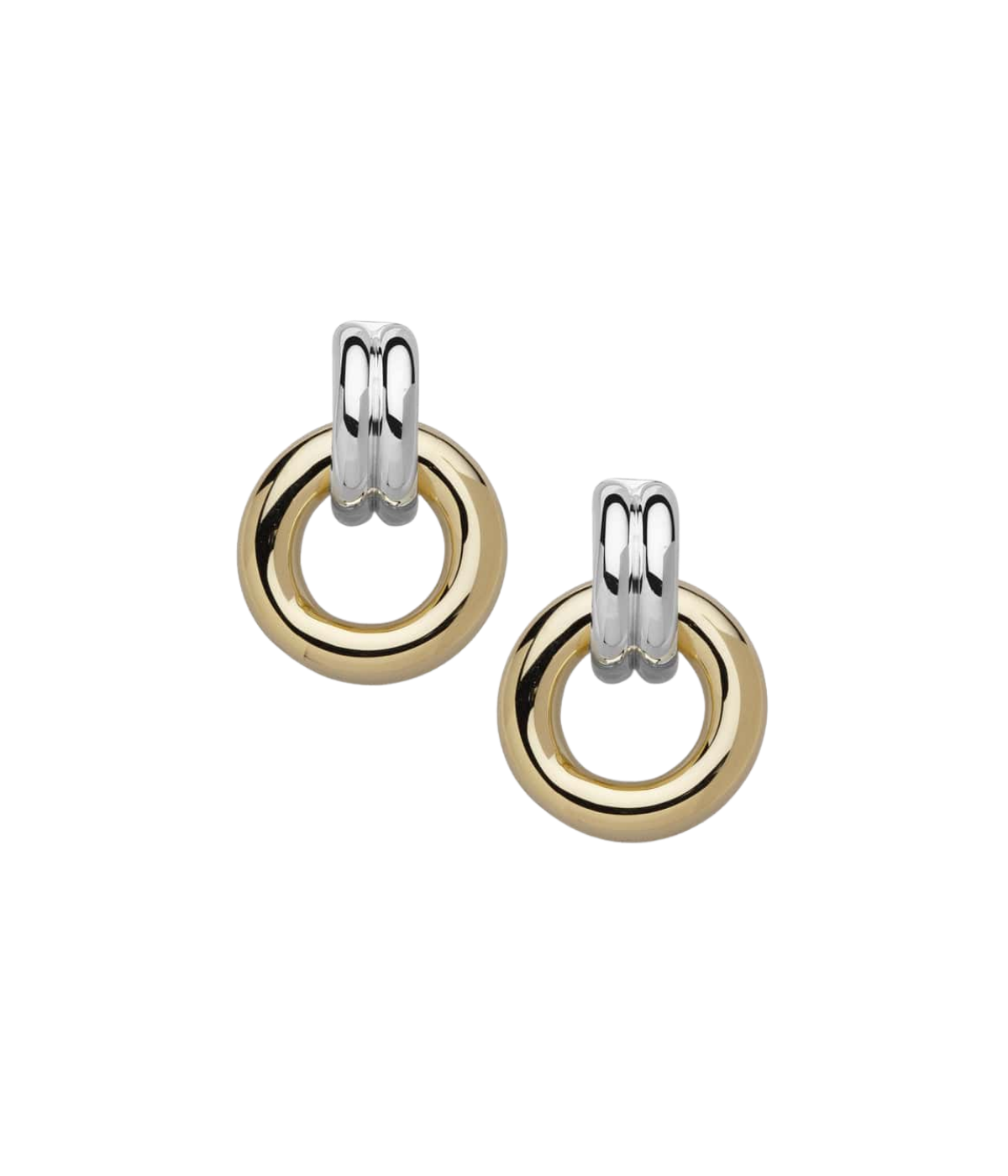 Gina 1" Earrings In Gold & Silver