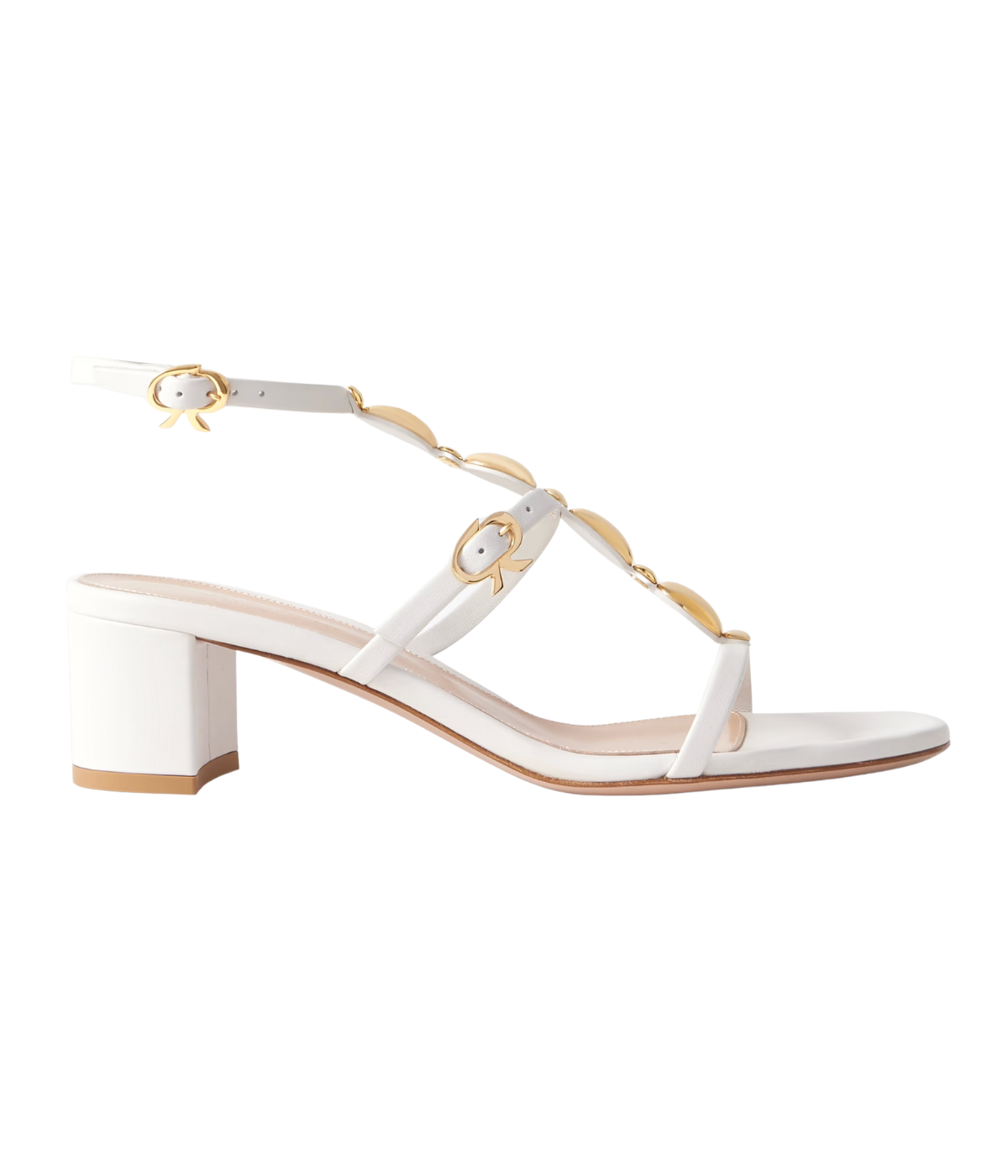 Kalinda Nappa Sandal in Off White