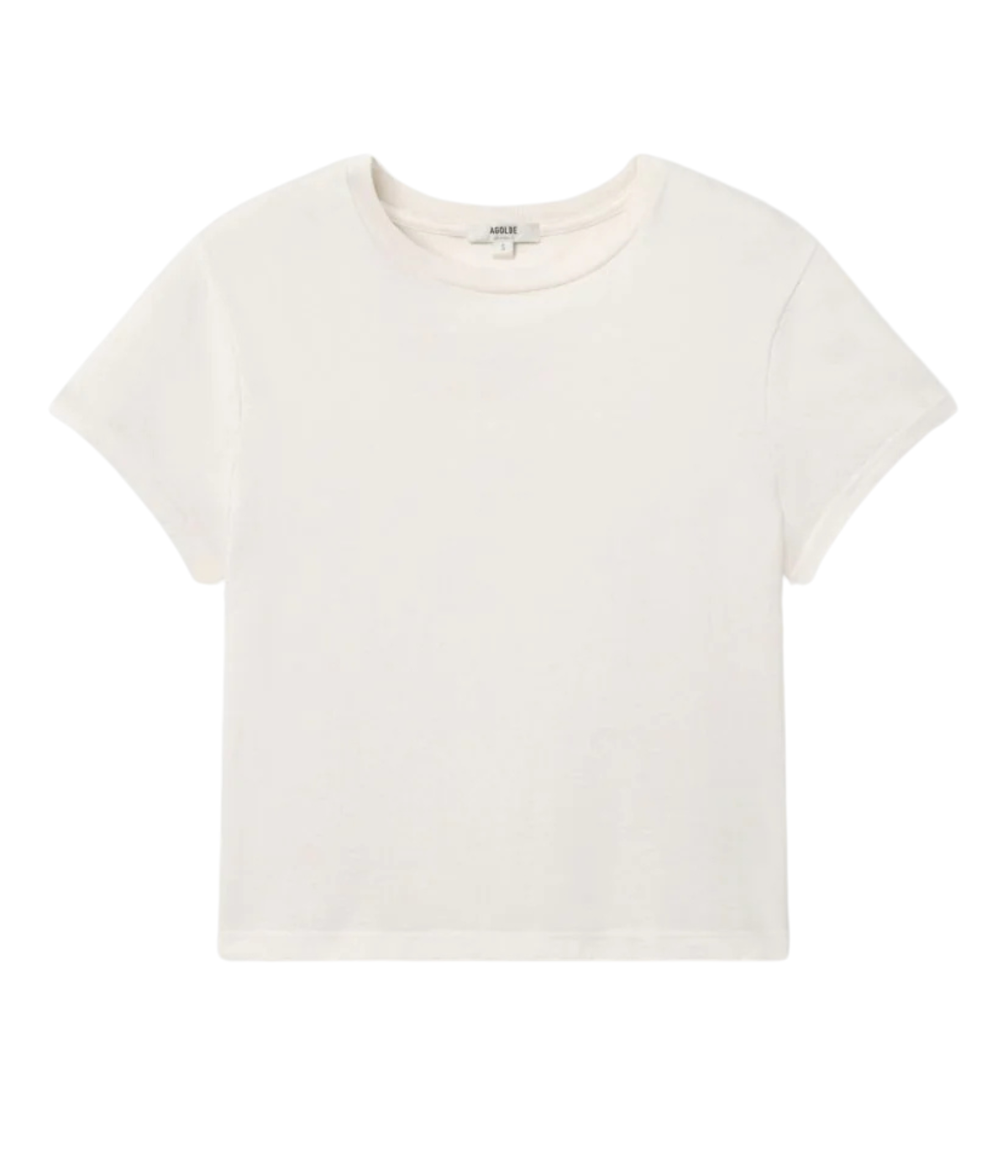 Adine Shrunken Tee Tshirt in White Ash