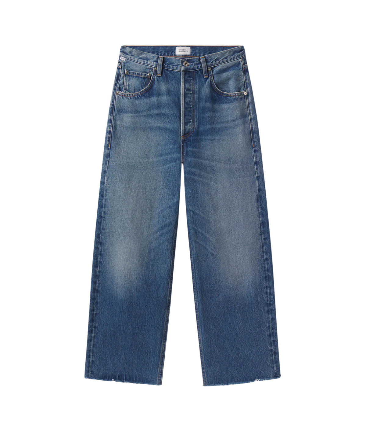 Ayla Raw Hem Crop Jean in Chaya