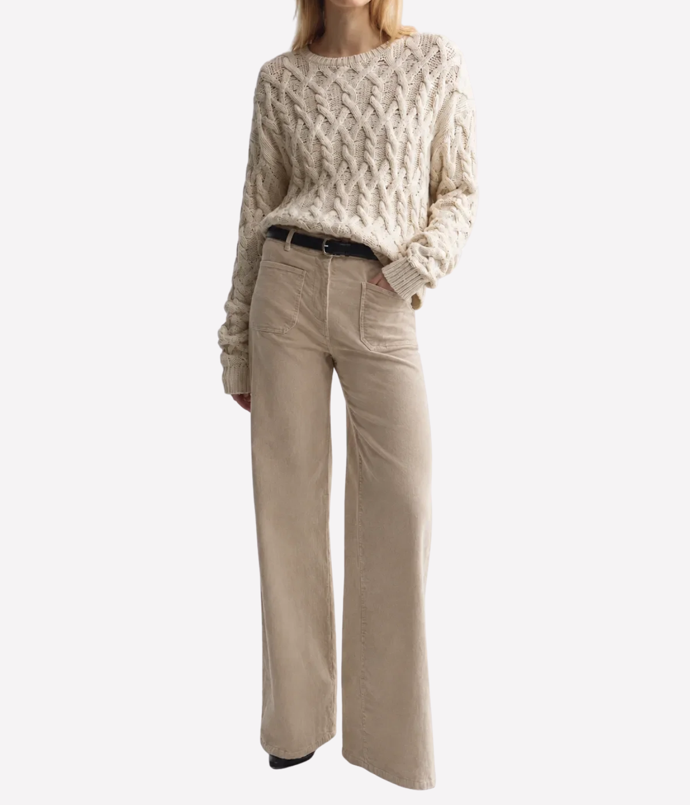 Florence Pant in Travertine