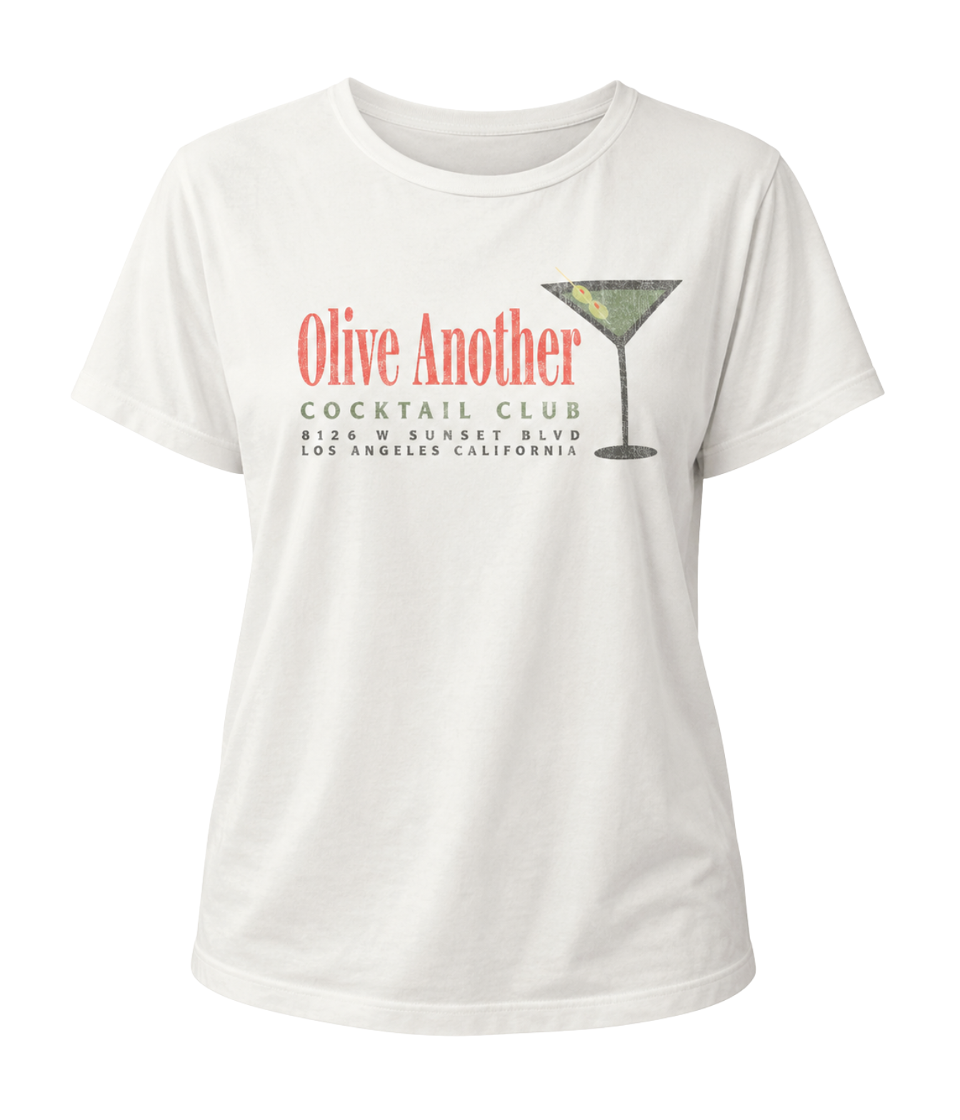 Olive Another Vintage Tee in Vintage White