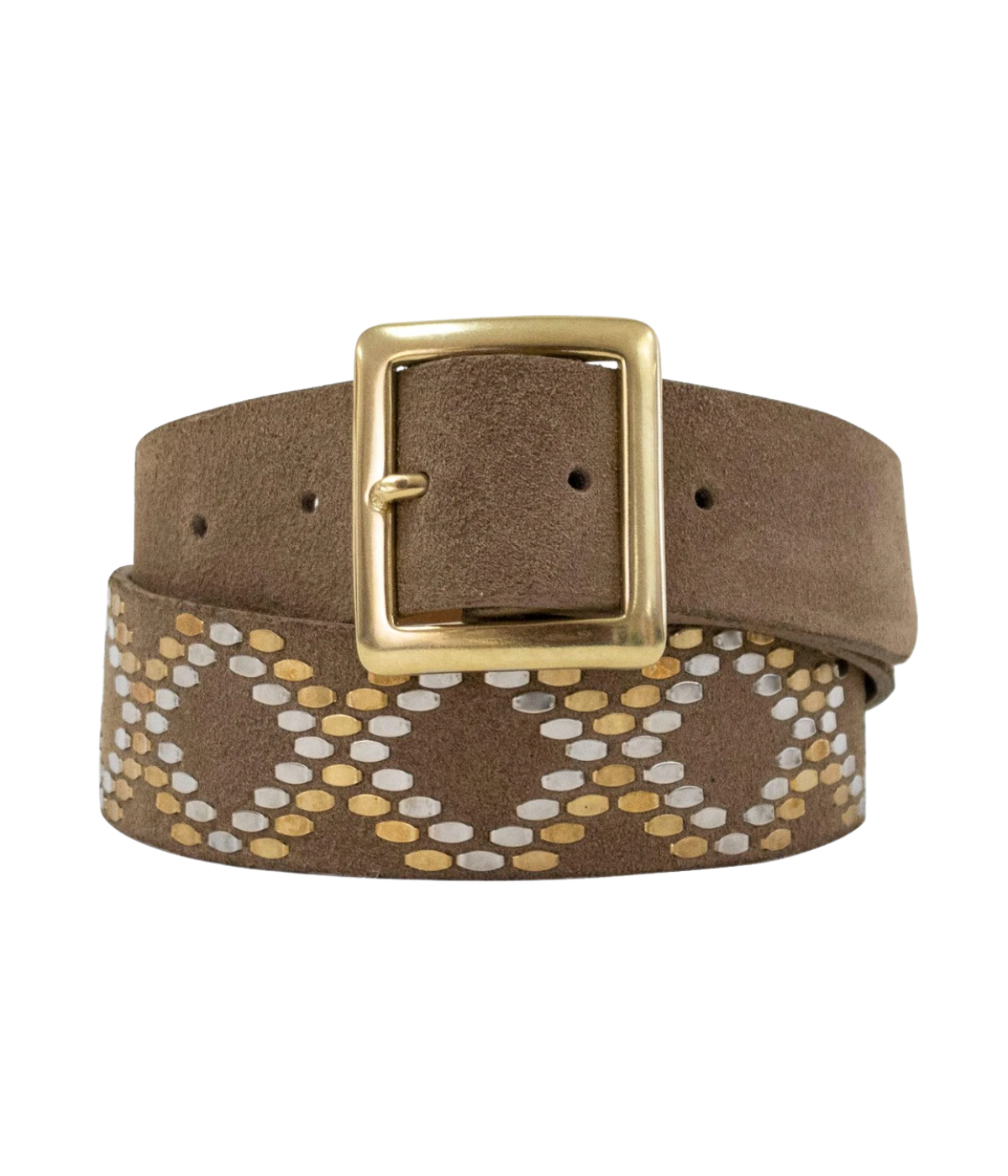 Boa Belt in Biscuit Suede