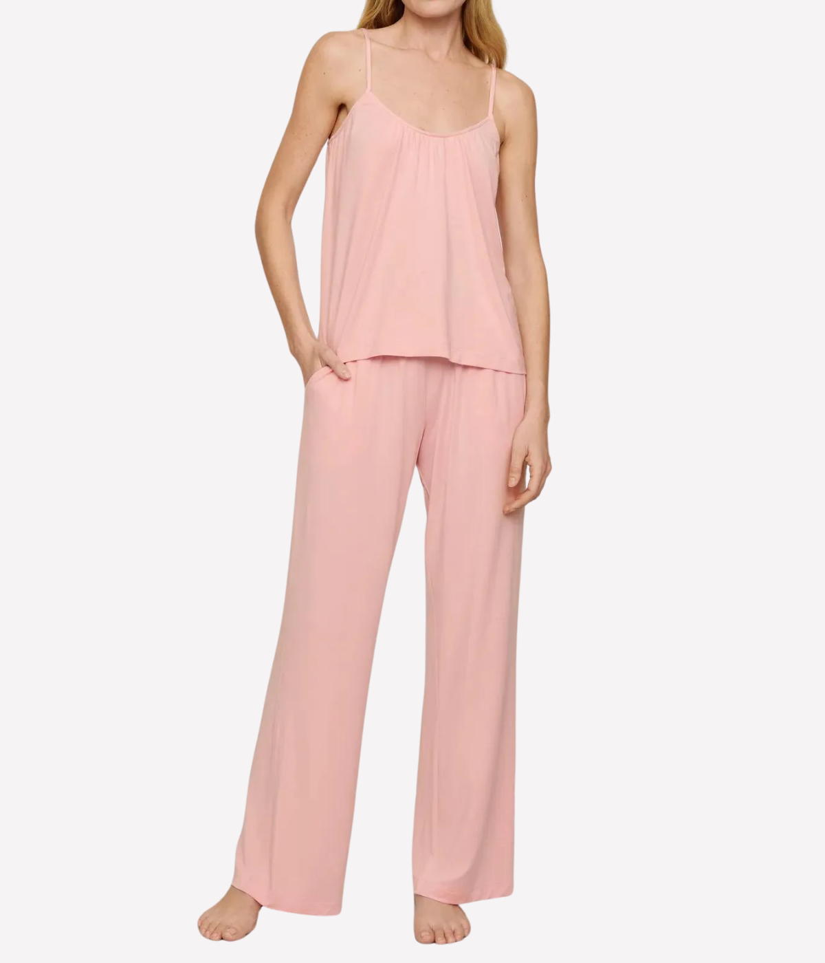 Gisele Cami Pant Pj Set Pajama in SILVER PINK