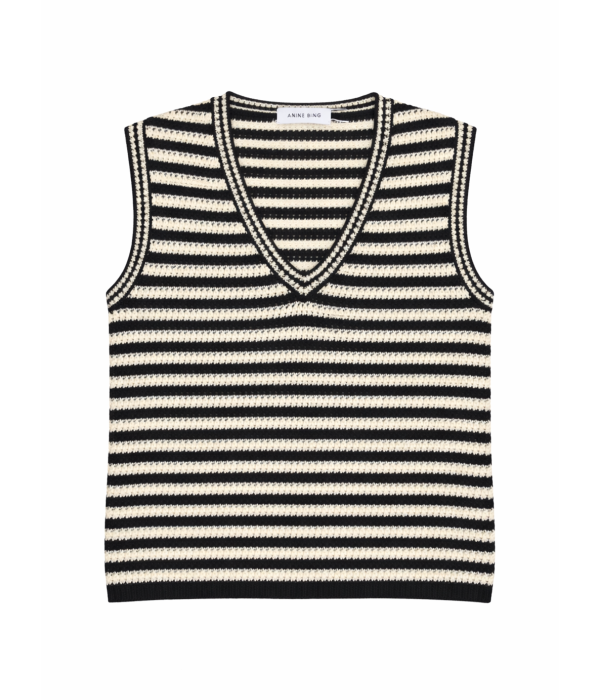 Lowen Sweater in White/Black