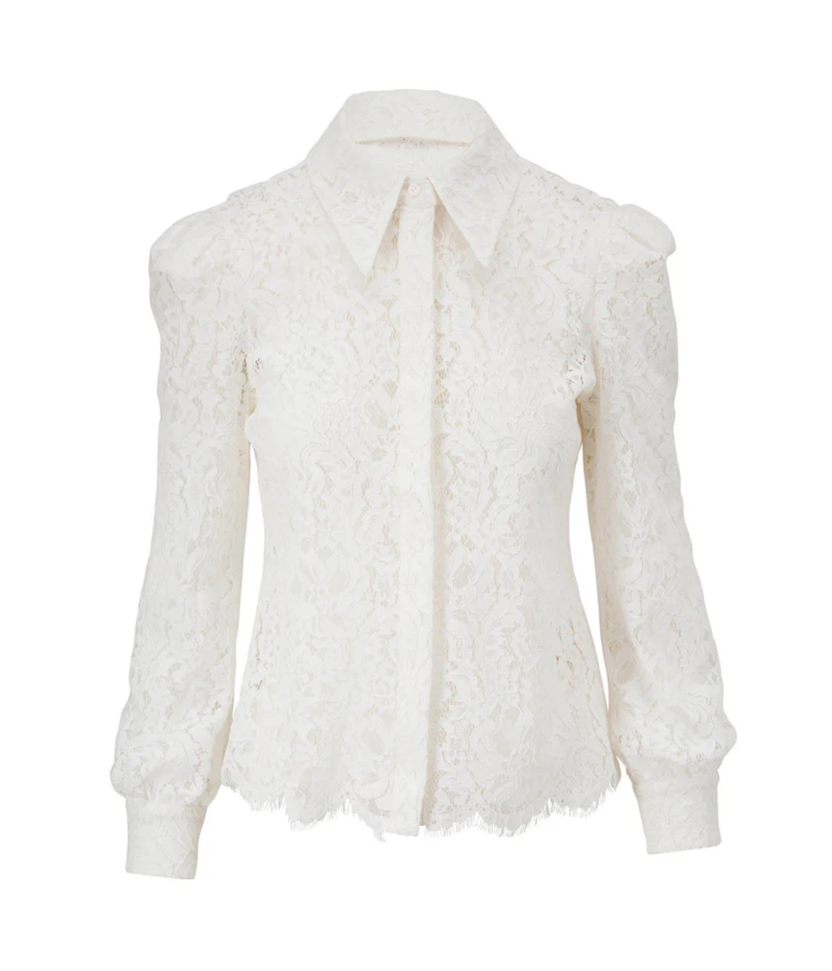 Jenica Lace Shirt in Ivory
