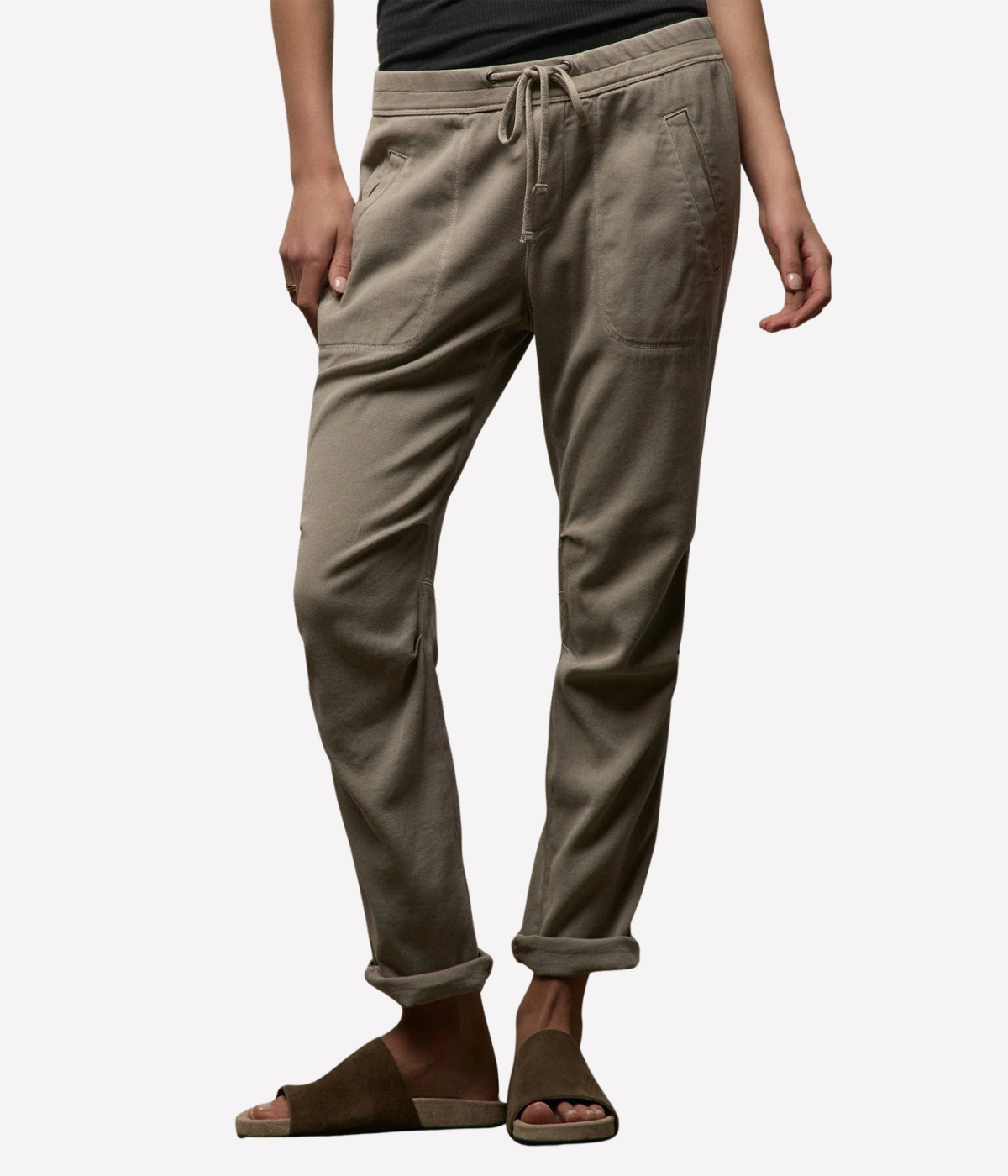 Soft Drape Utility Pant in DRWP