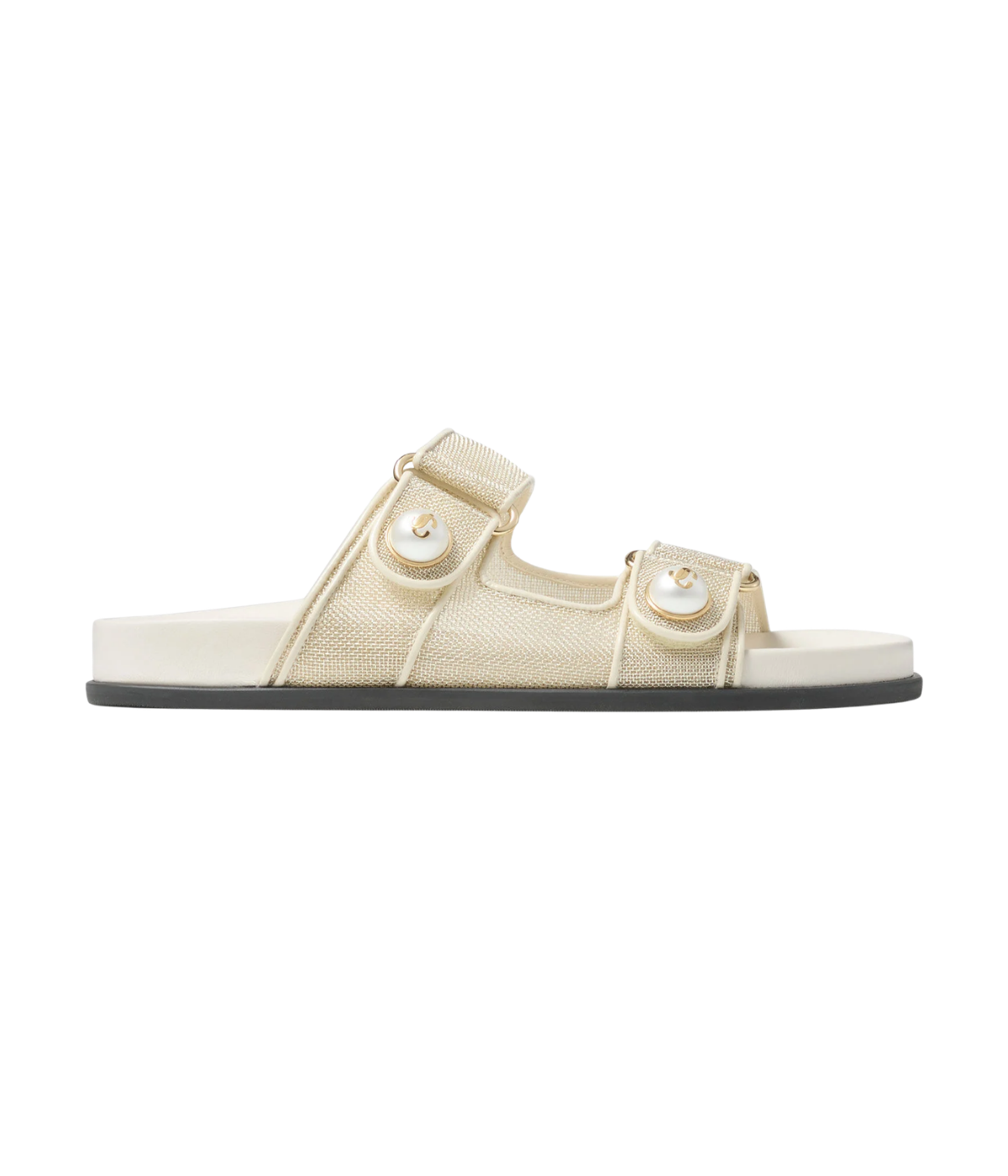 Fayence Sandal In Champagne Latte