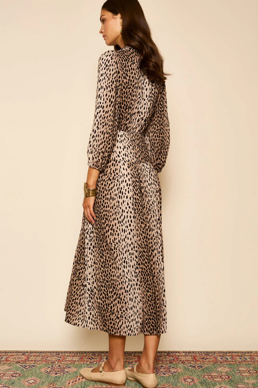 *FINAL SALE* Izzy Dress in Antelope Spot Black