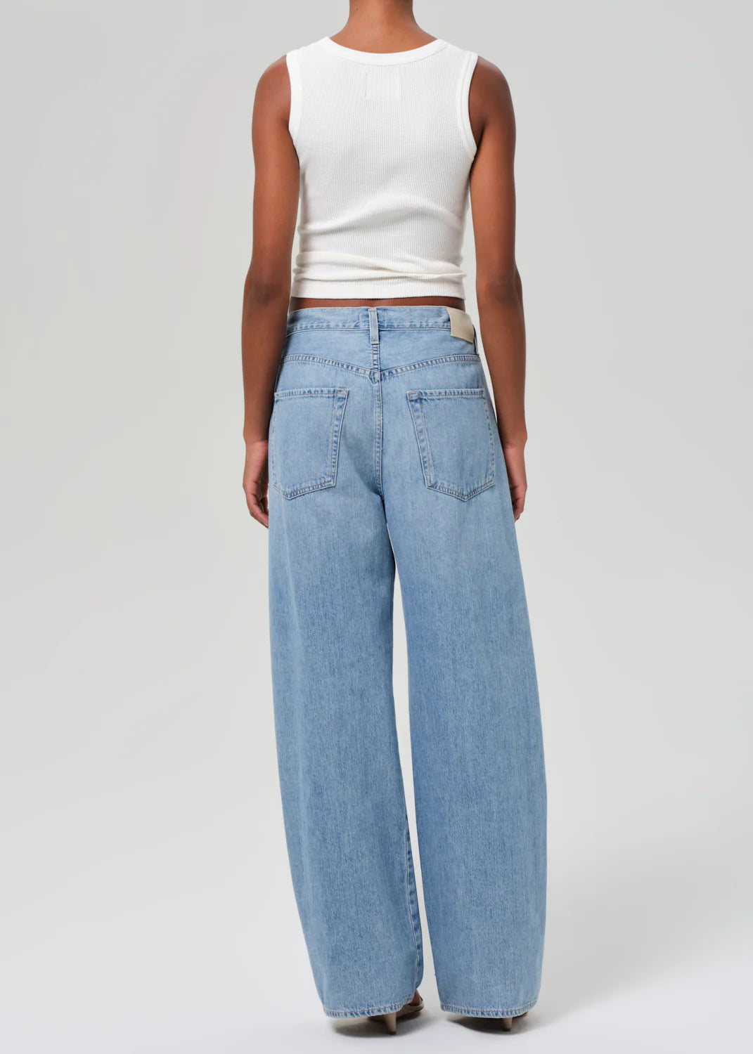 Brynn Drawstring Trouser in Blue Lace