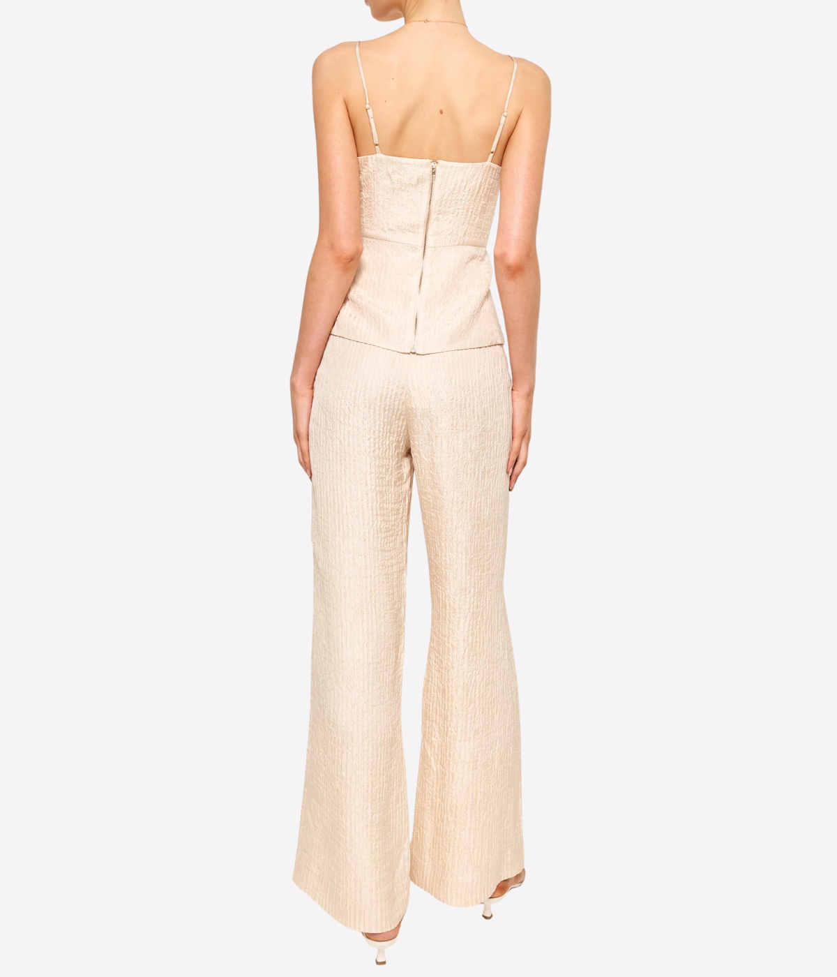 Serra High Rise Pant in Bone