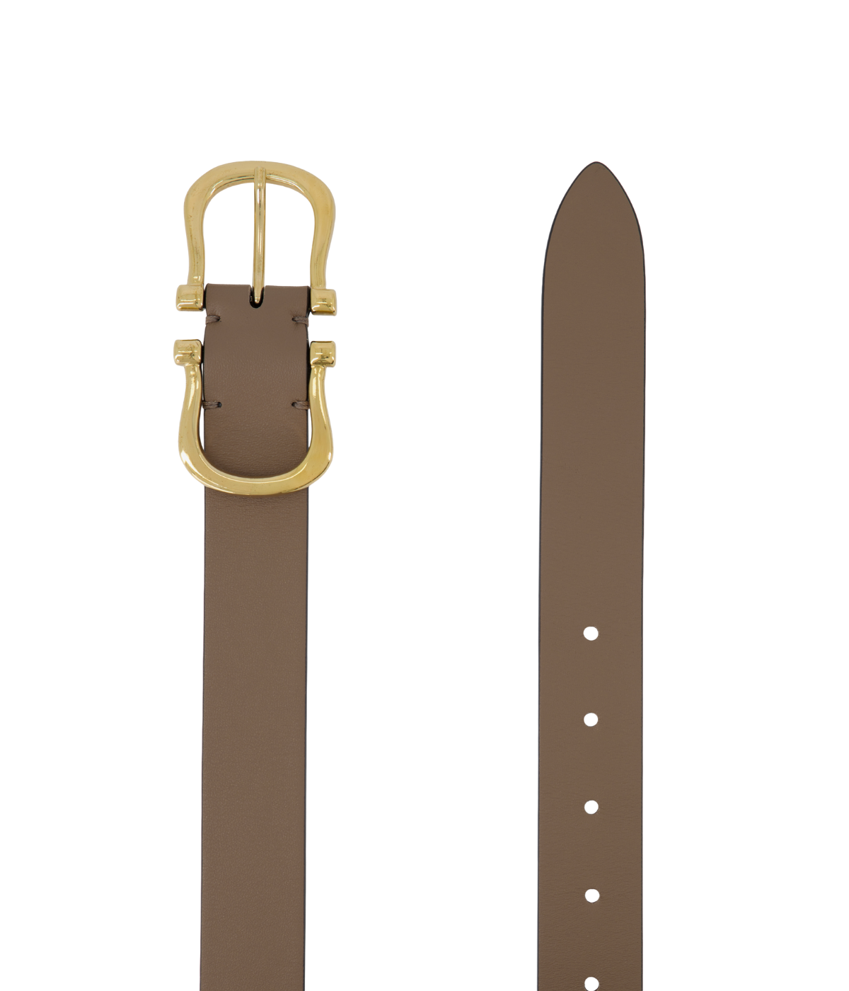 Baby Gold Nicky X Belt in Mushroom