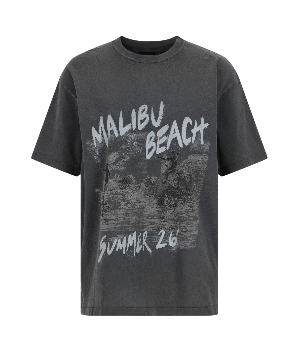 Cade Surfer Tee in Washed Black