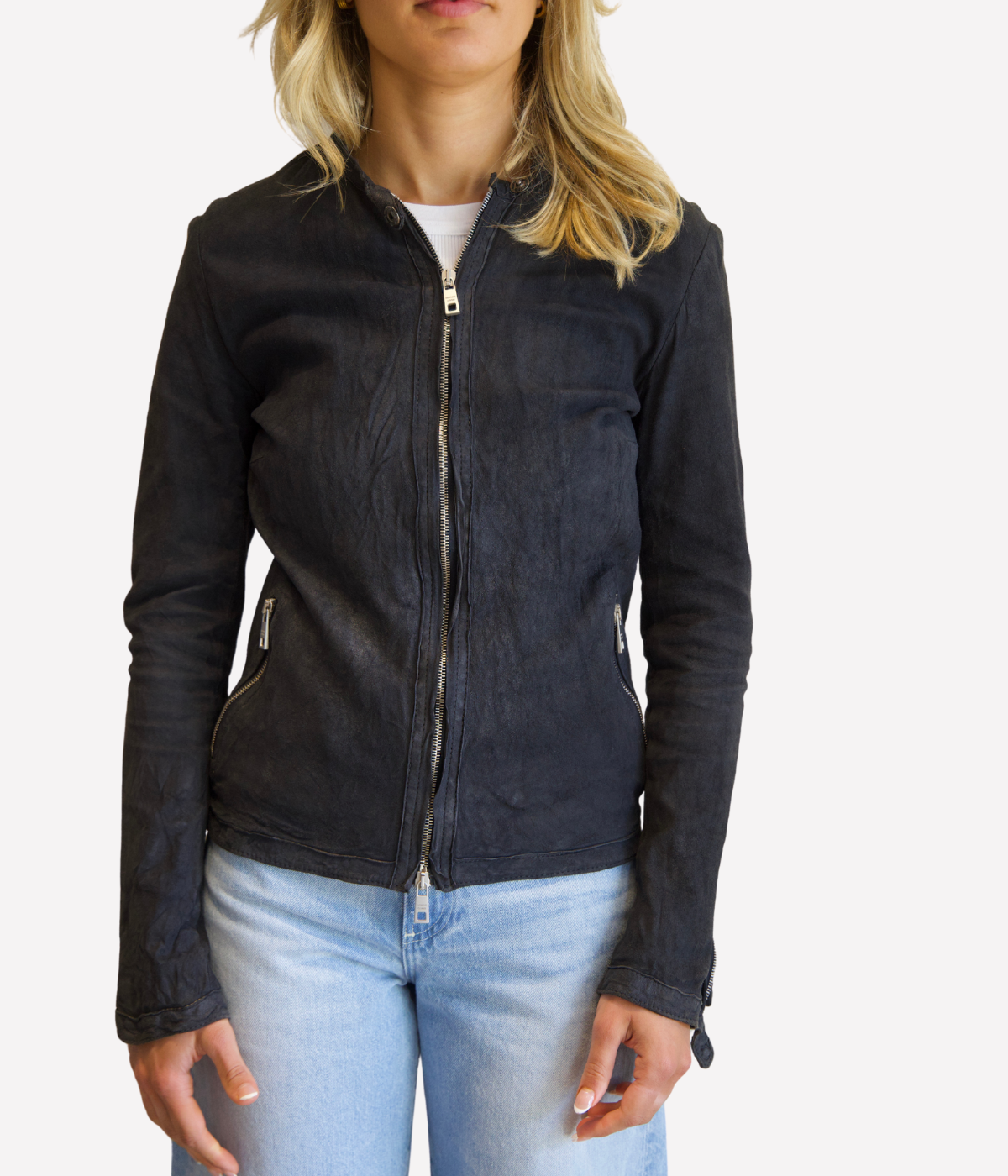 *FINAL SALE* Leather Jacket in Night