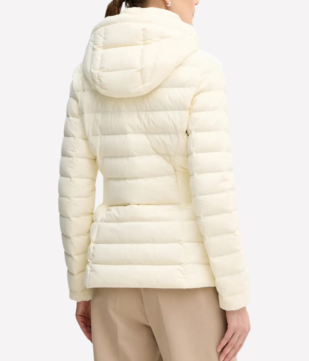 Idalee Puffer Jacket in Cream