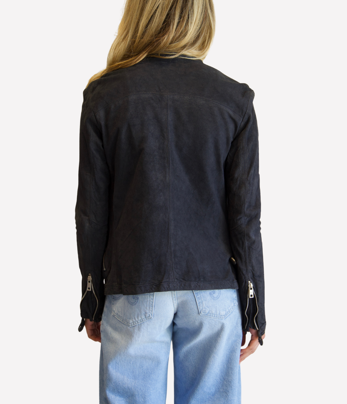 *FINAL SALE* Leather Jacket in Night