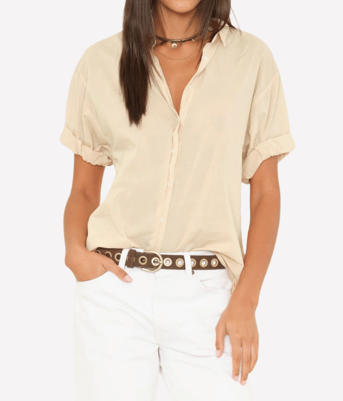Channing Shirt in PARCHMENT