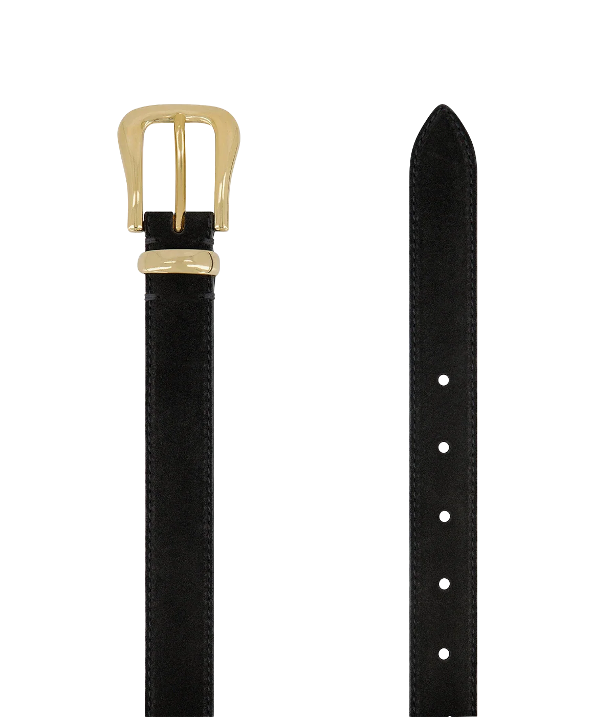 Rivoli Belt in Black Suede