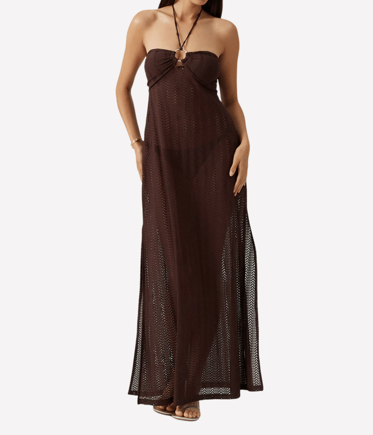 Harriet Cr Casual Dress in BROWN