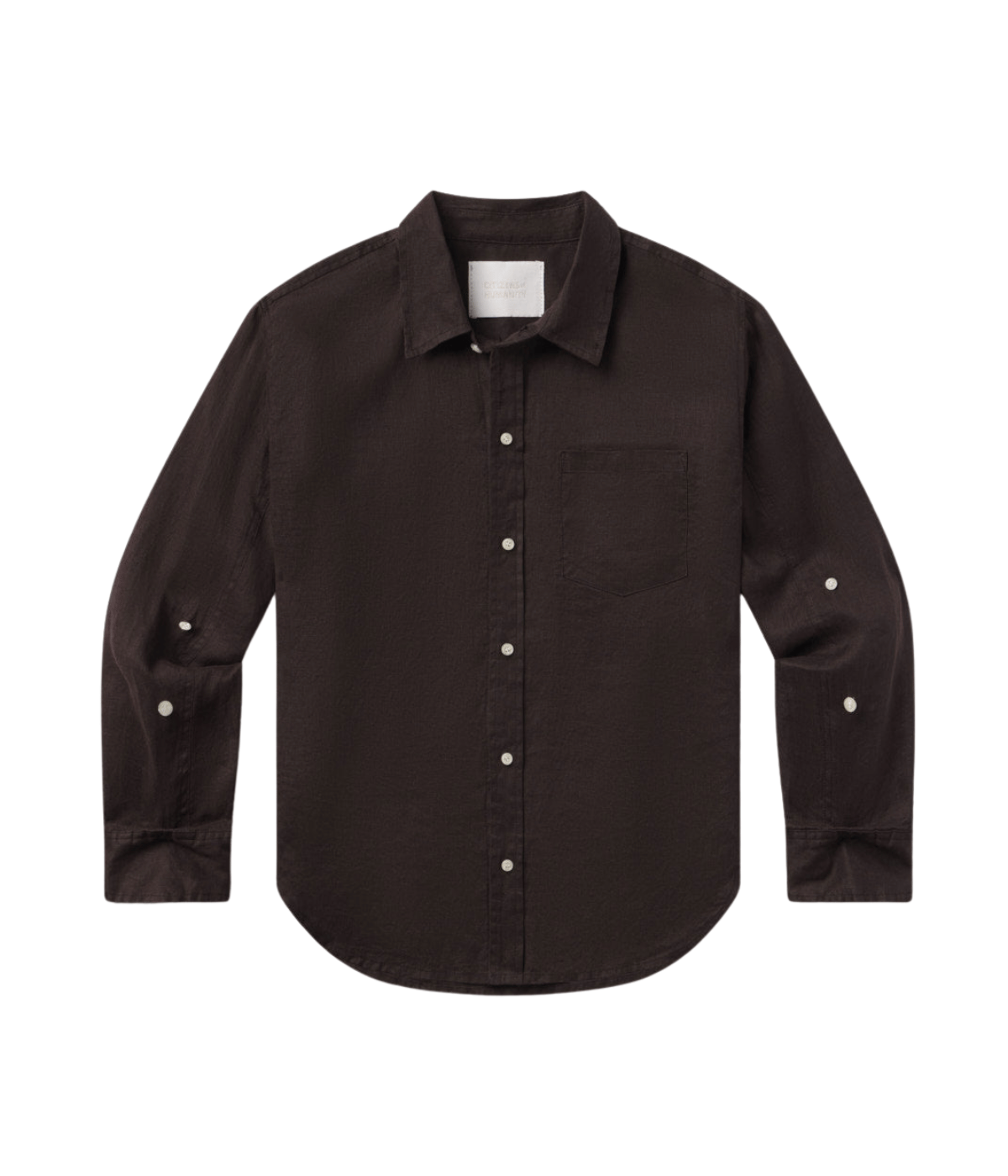 Kayla Shrunken Shirt in Chocolate