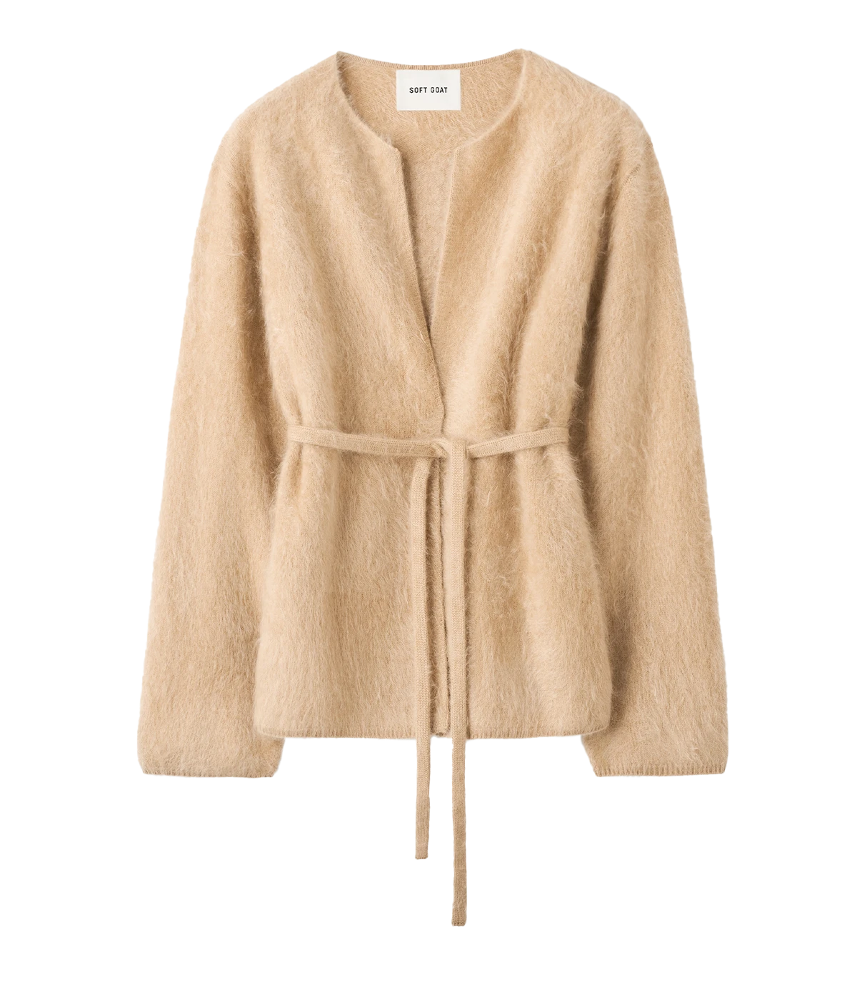 Brushed Cardigan in CAMEL