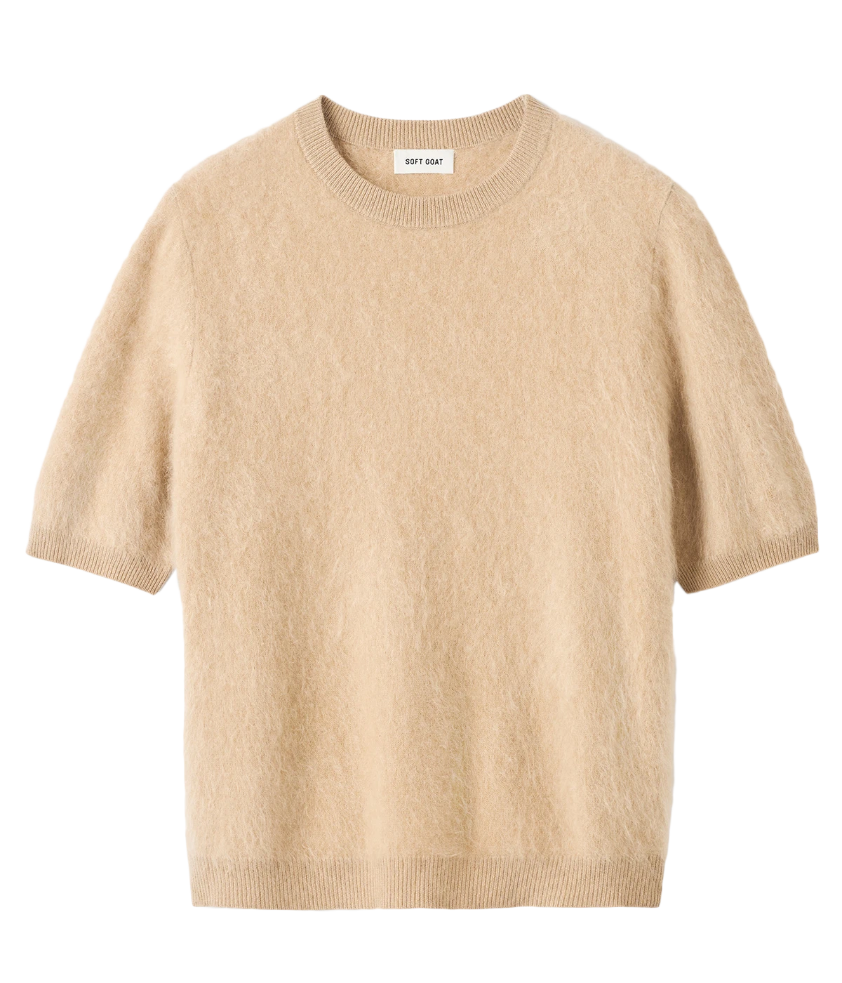 Brushed Short Sleeve in CAMEL