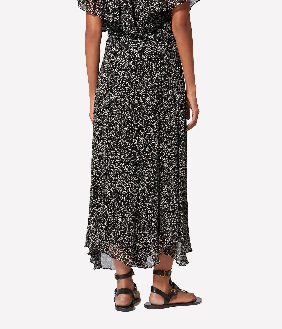 Lycia Skirt in Black Ecru