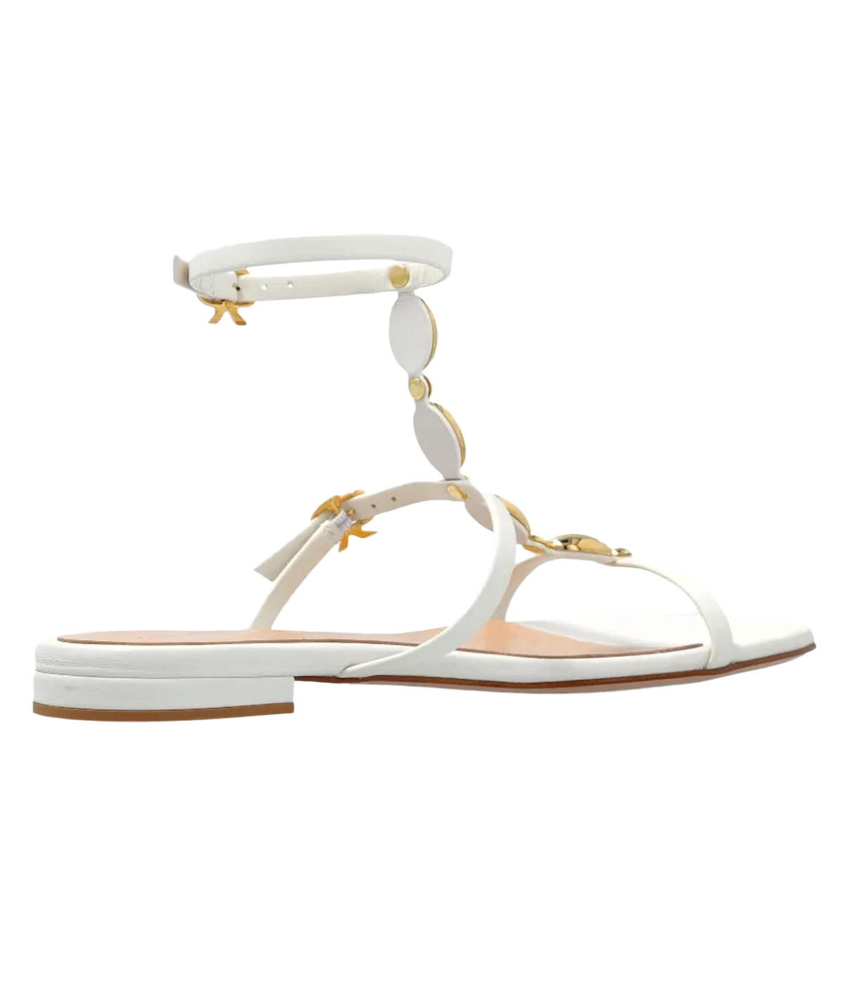 Kalinda Nappa Sandal in Off White