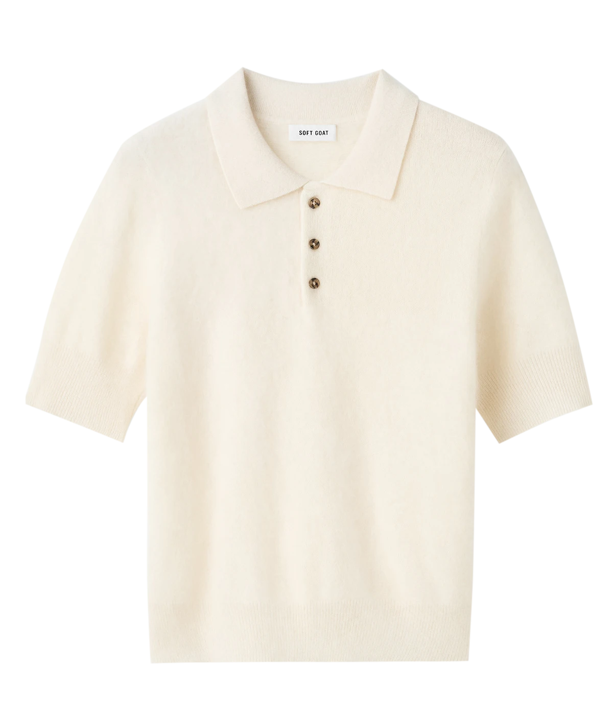 Brushed Pique in Feather White