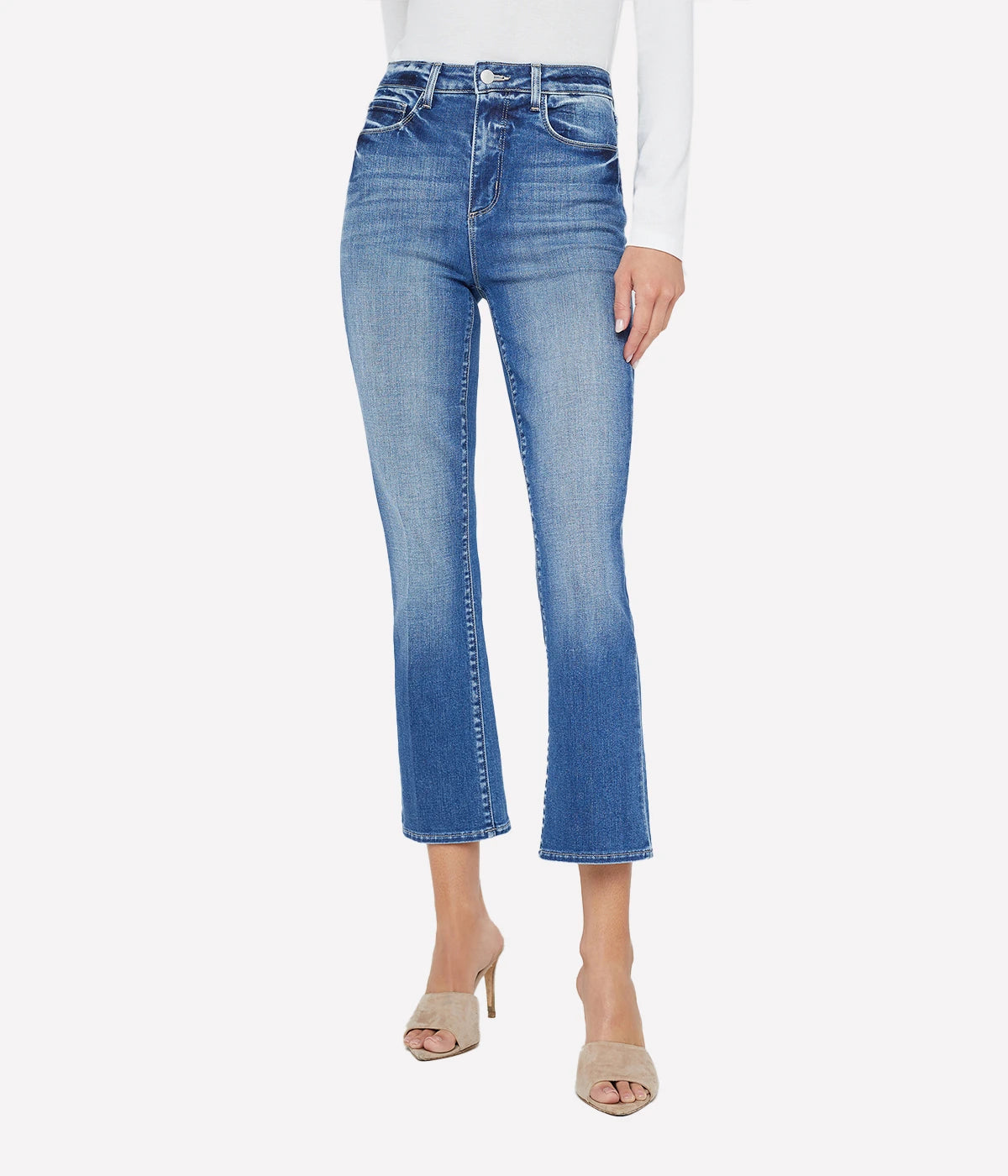 Mira Crop Mirco Boot Jean in Hampton