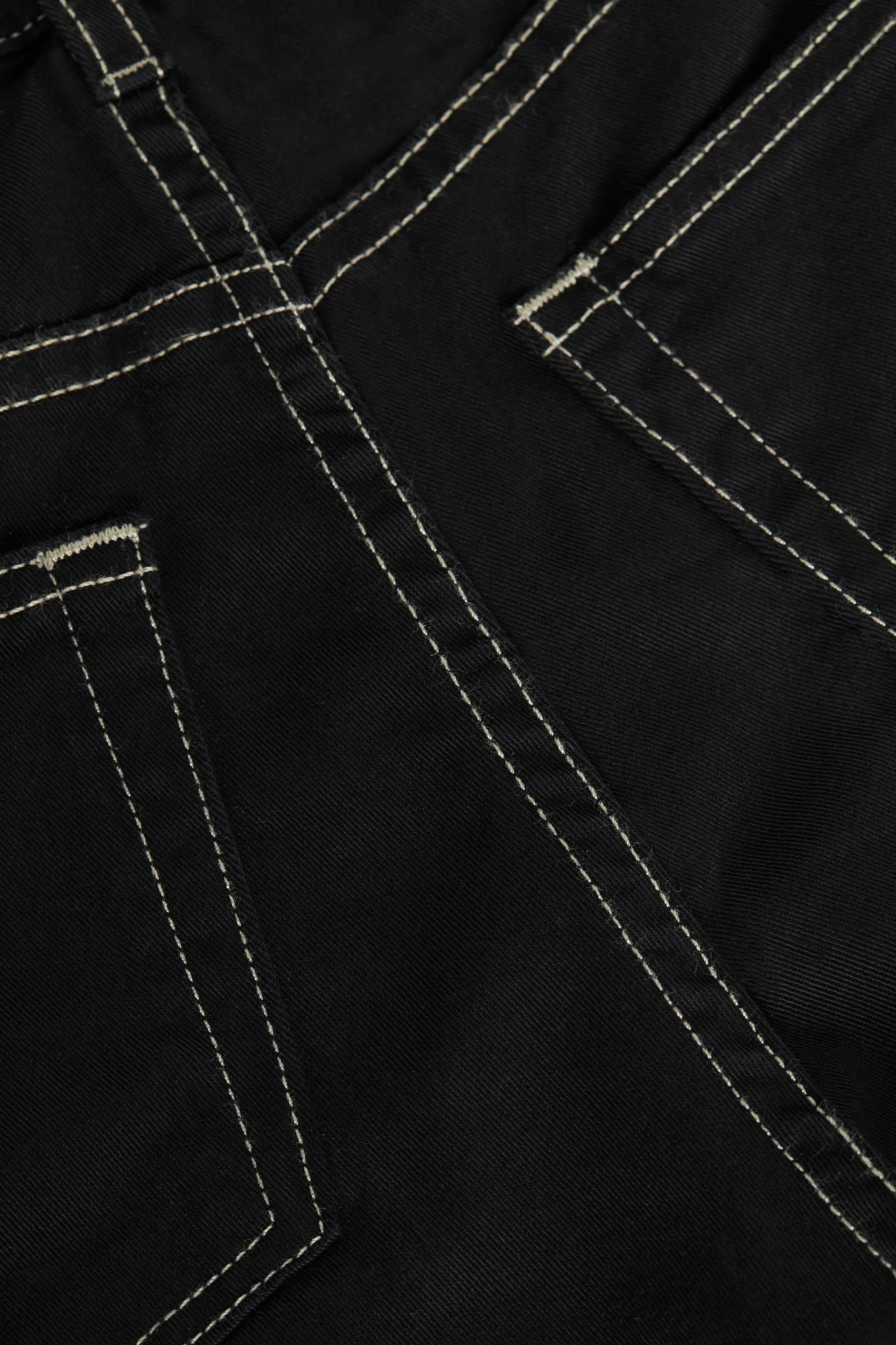 Beau HR Wide Leg Jean in Noir Mothergoose