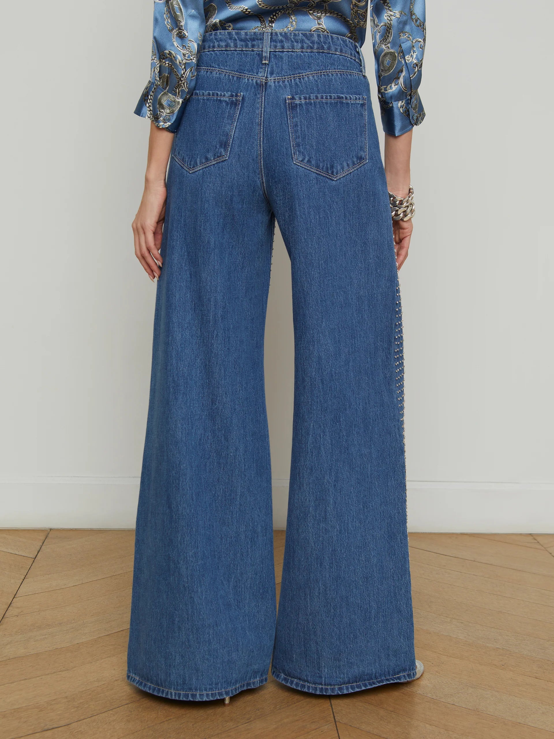 Quincy Wide Leg Jean in Glendora
