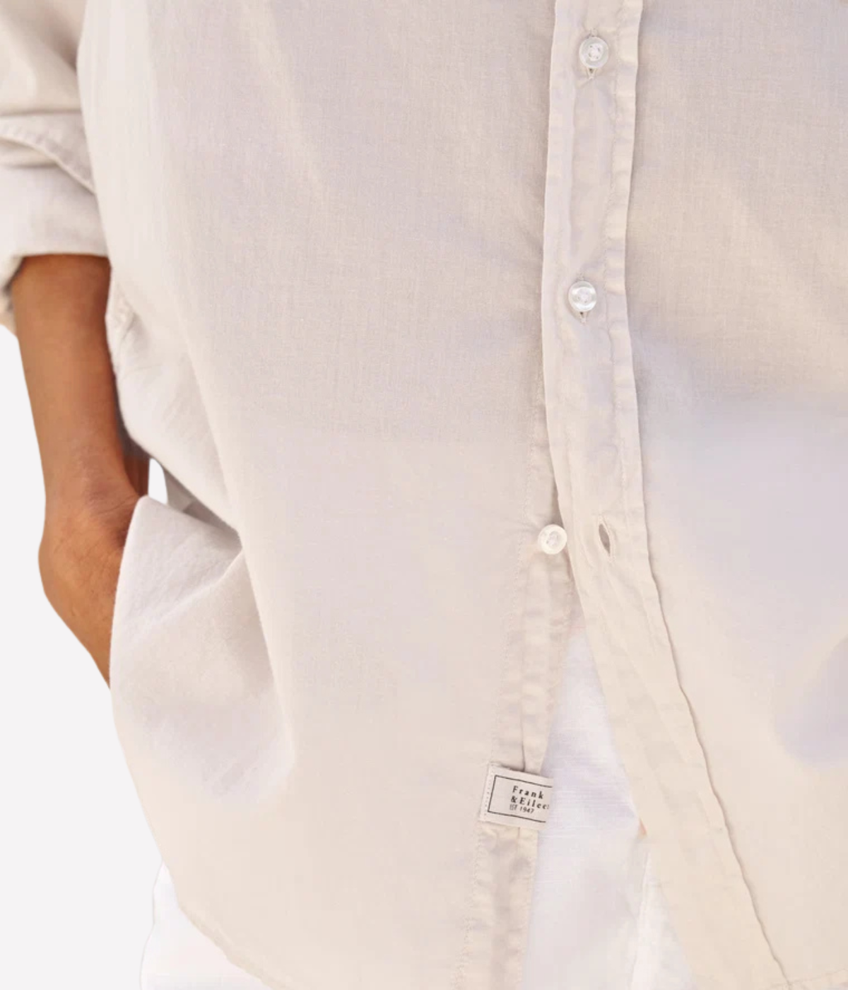 Eileen Relaxed Button Up Shirt In Sand
