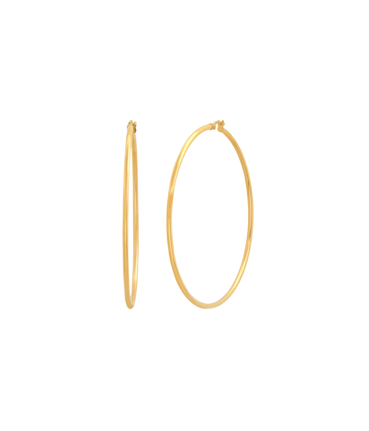 2 Skinny Hoops Hoops in 14k Yellow Gold
