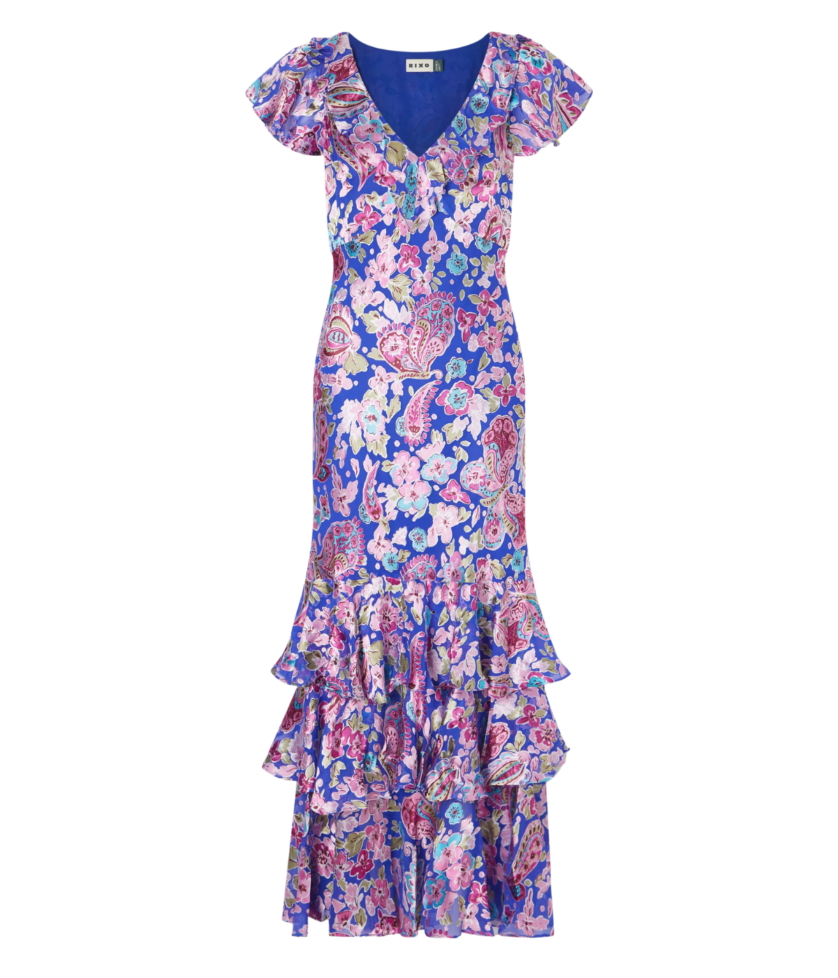 Amelle Dress In Cara Floral Devour Blue