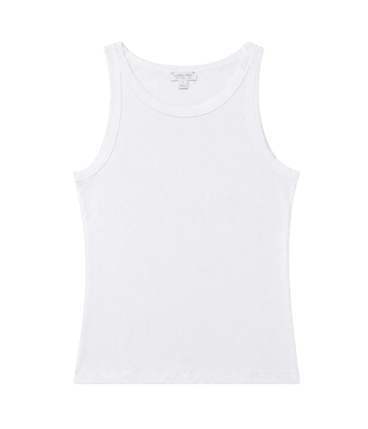 Rib Vest in WHITE