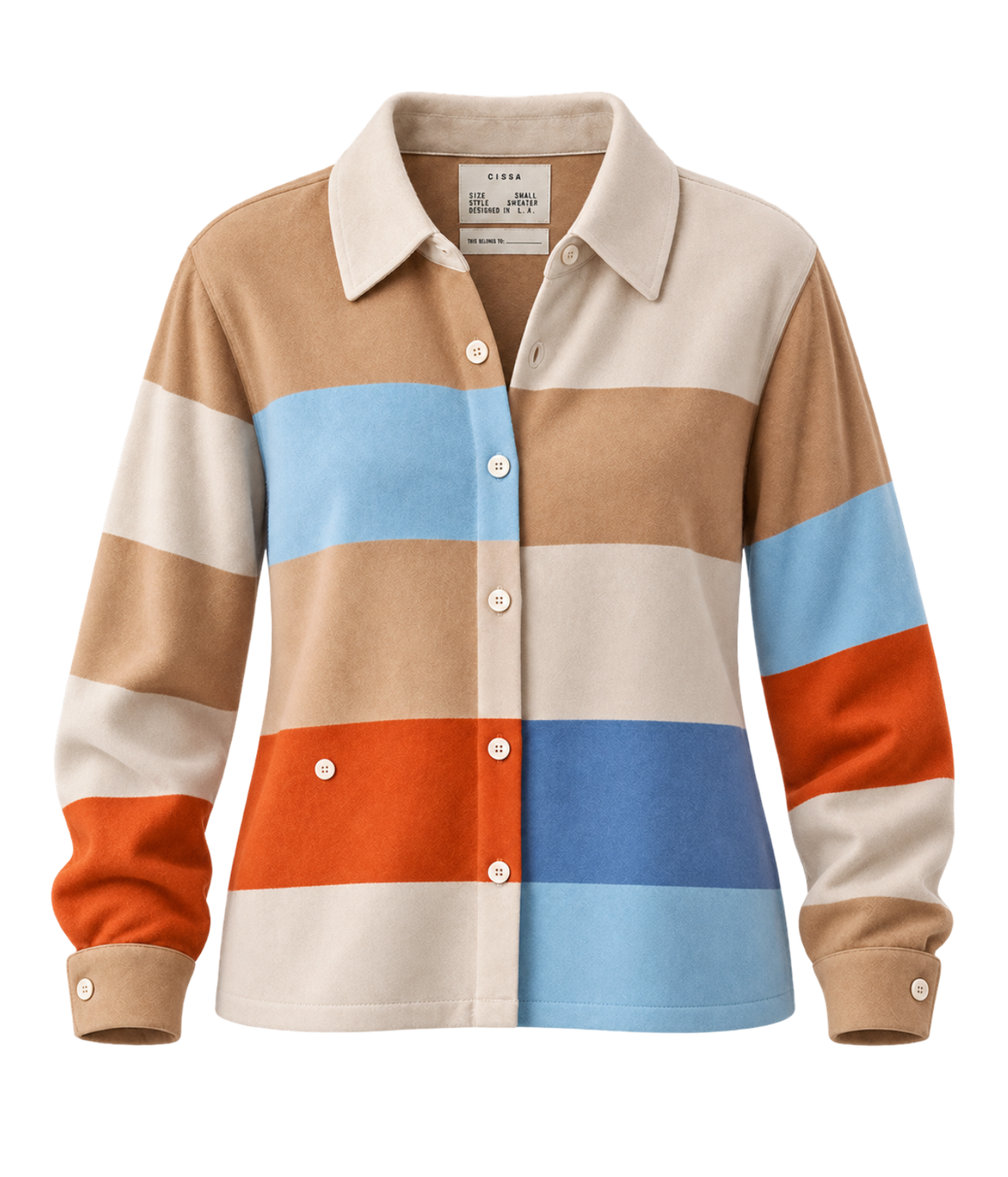 The Rugby Cardigan in Desert Sky