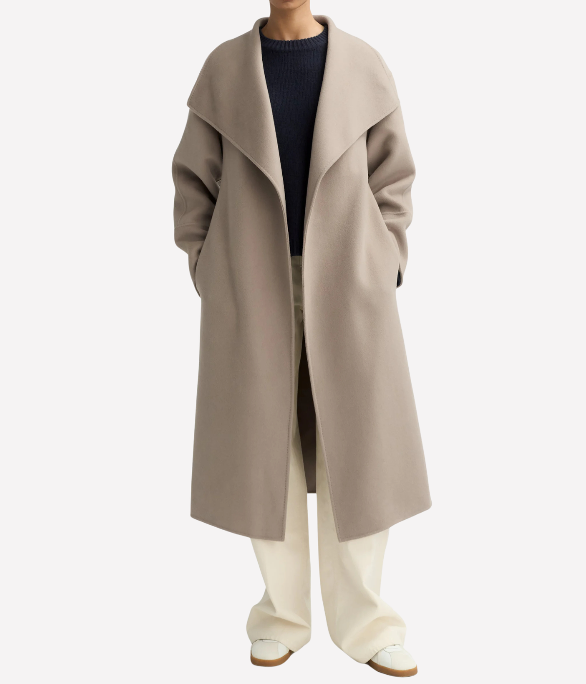 Long Coat in Dark Sand