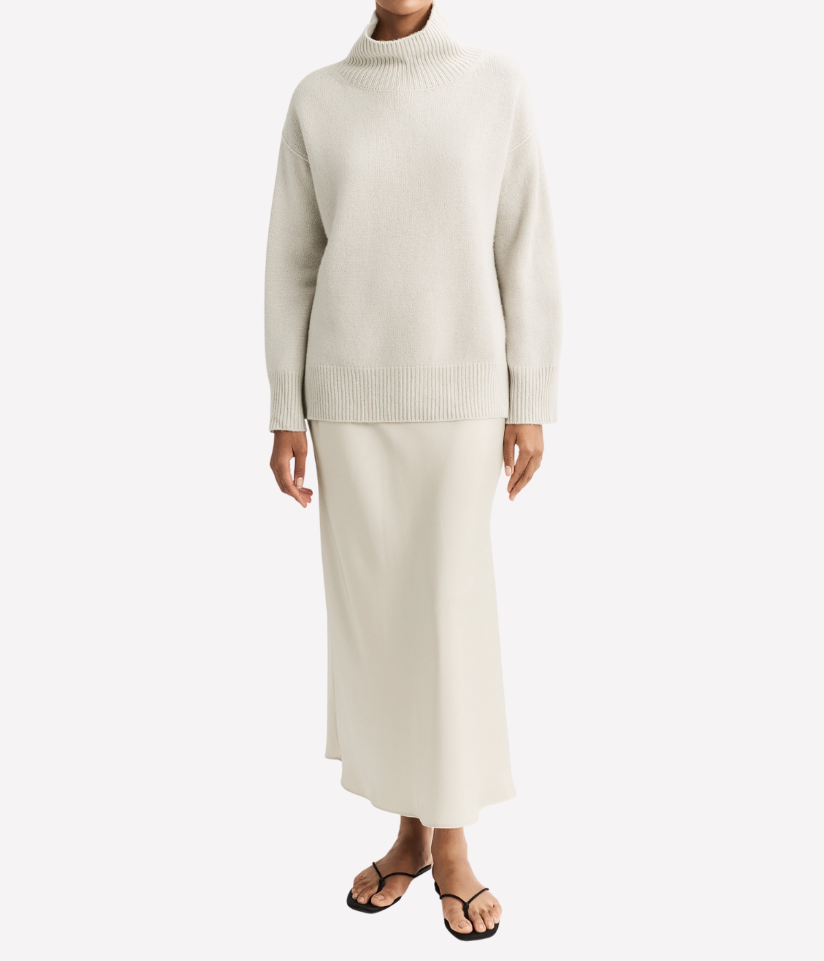 Boyfriend Turtle Neck in Chalk