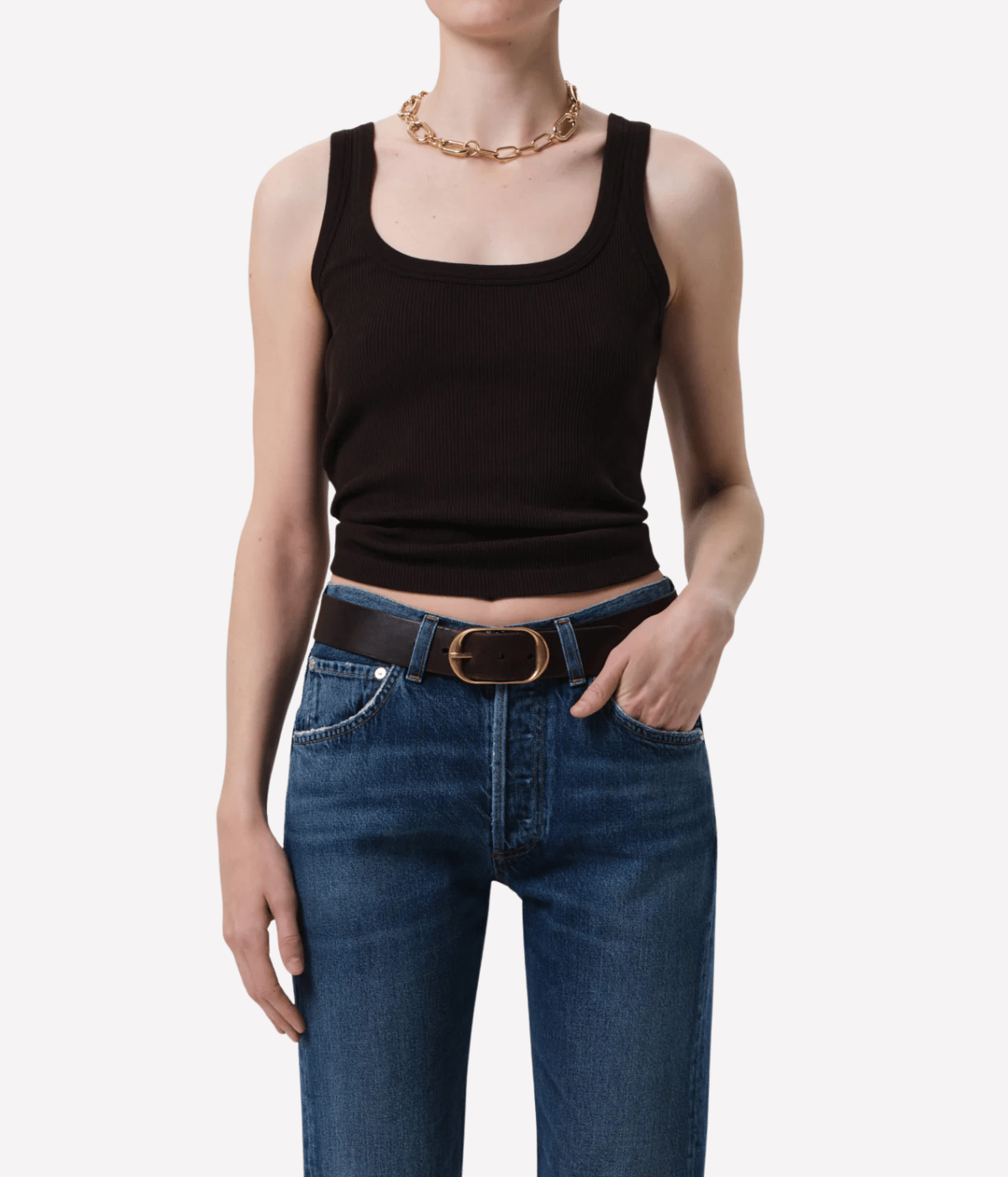 Faye Tank in Chocolate