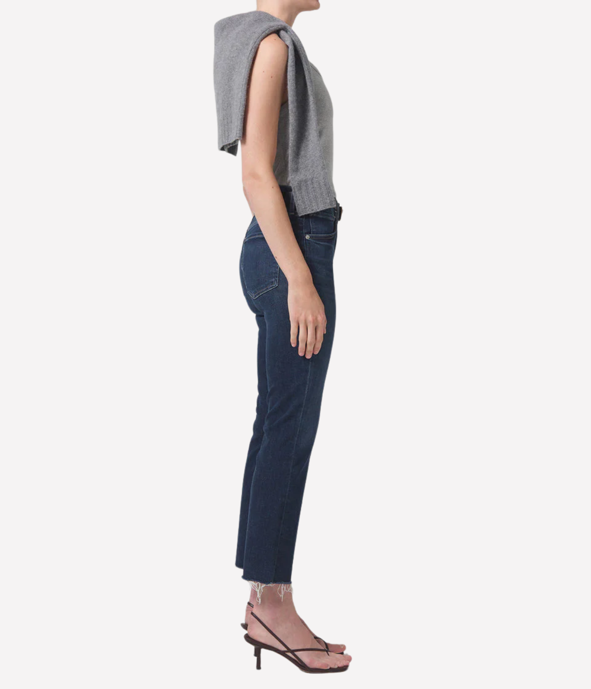 Isola Cropped Boot Jean in Baltic