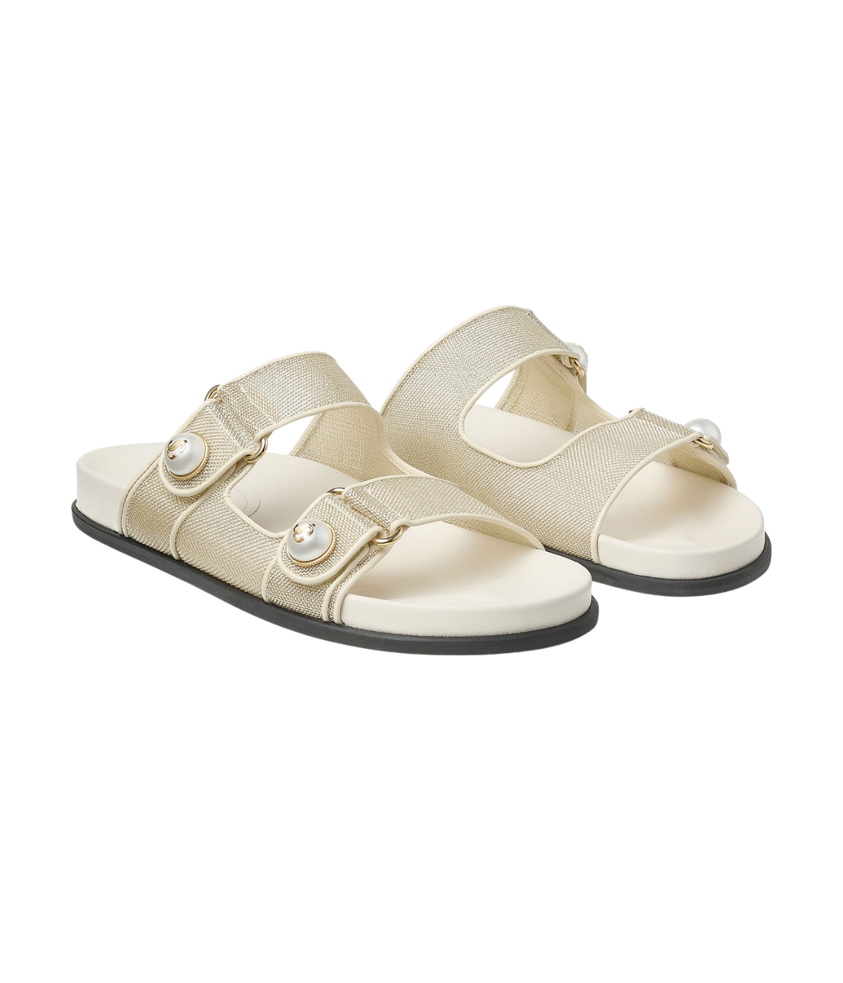 Fayence Sandal In Champagne Latte