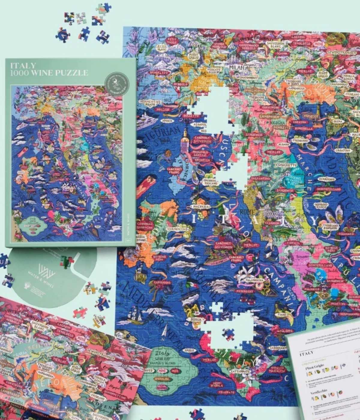 1000 Piece Puzzle of Italy