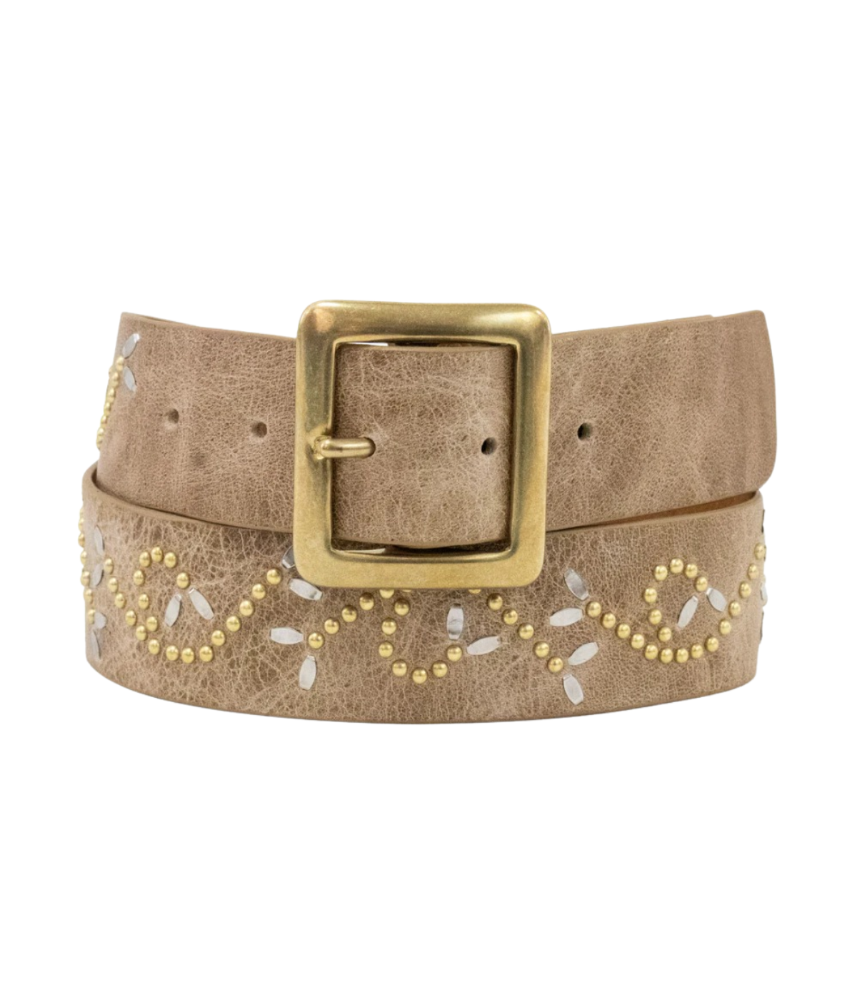 Viola Belt in Latte Leather