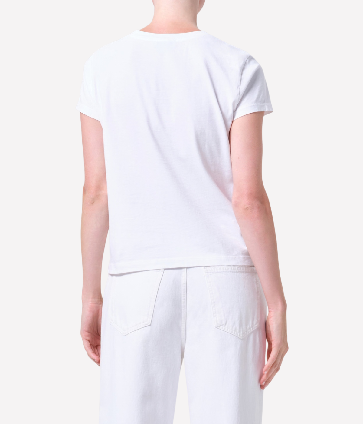 Long Line Adine Tee in White